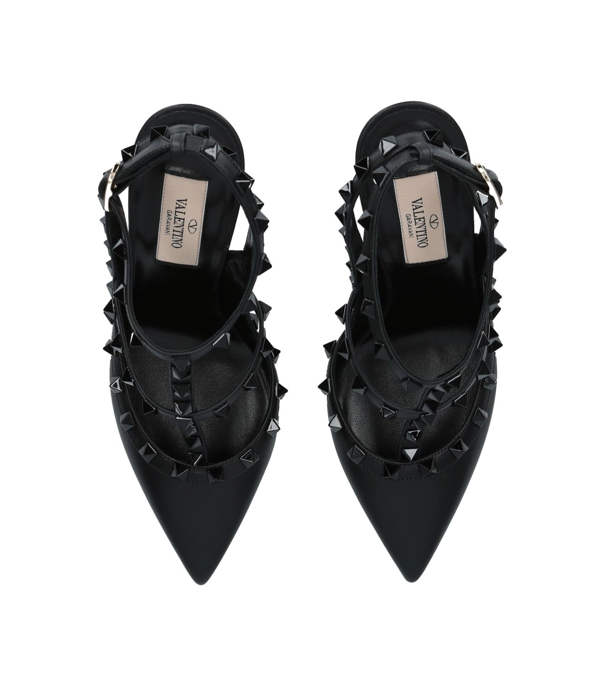 Leather Rockstud Heels 100 BLACK/COMB Image 4