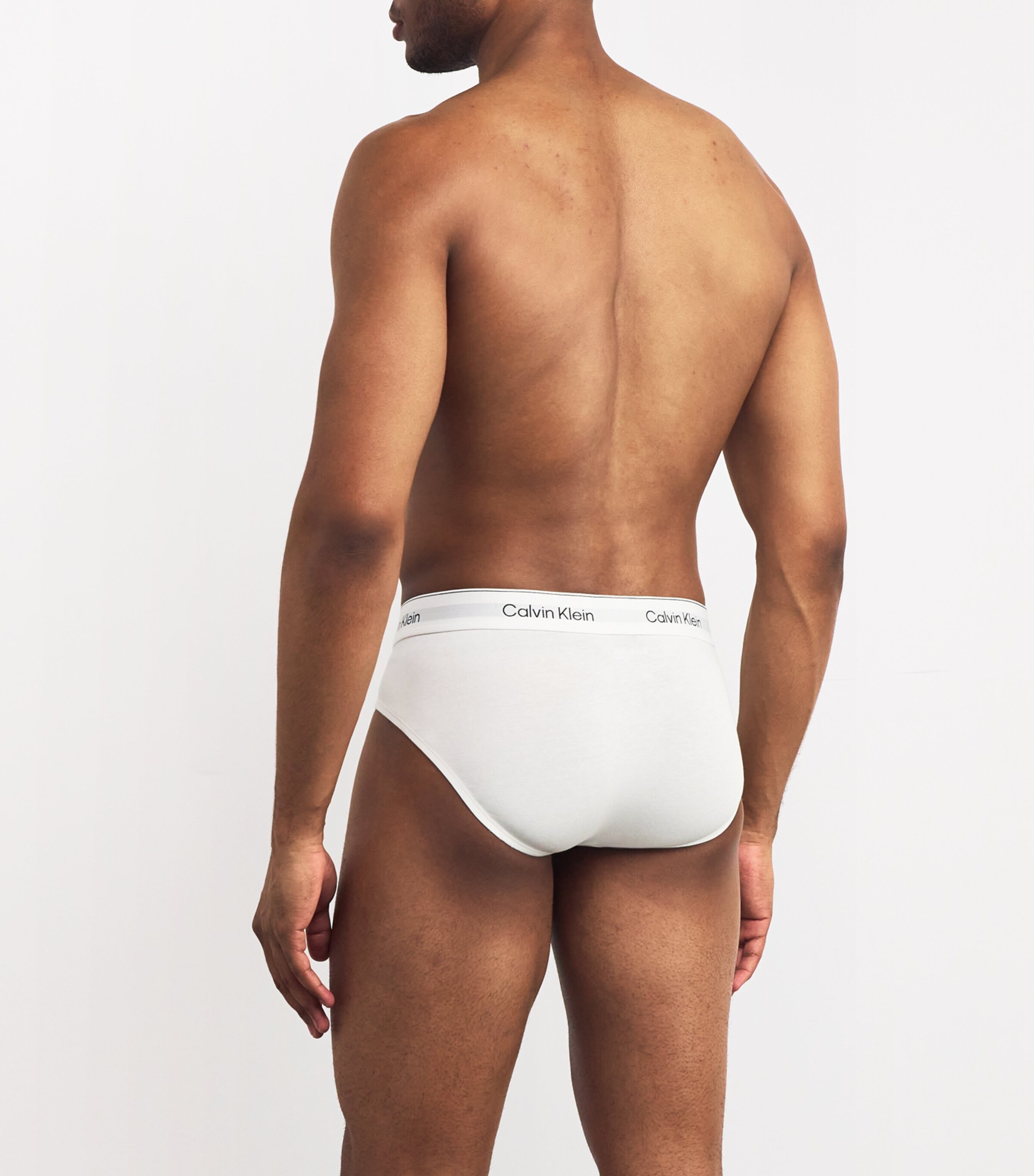 Cotton Stretch Icon Hip Briefs (Pack of 3) 100-WHITE Image 3