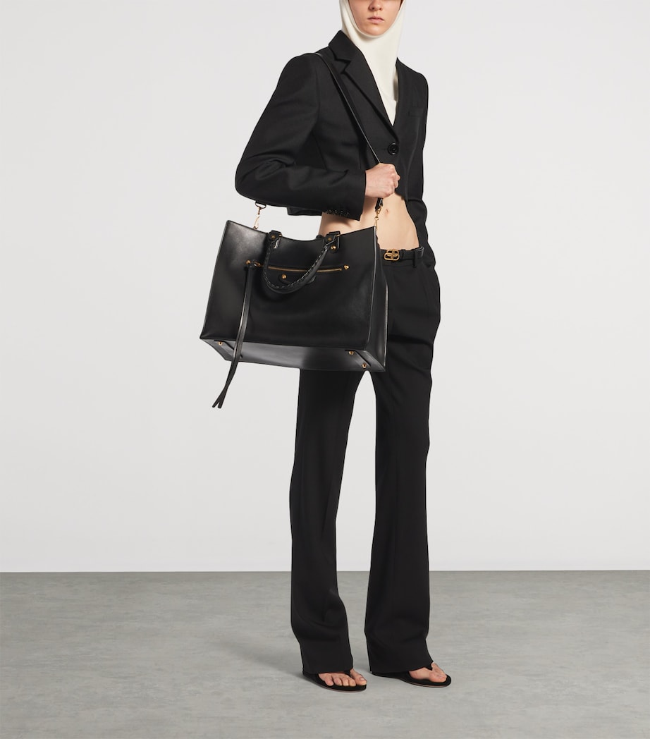 Balenciaga Large Leather Le City Tote Bag Image 7