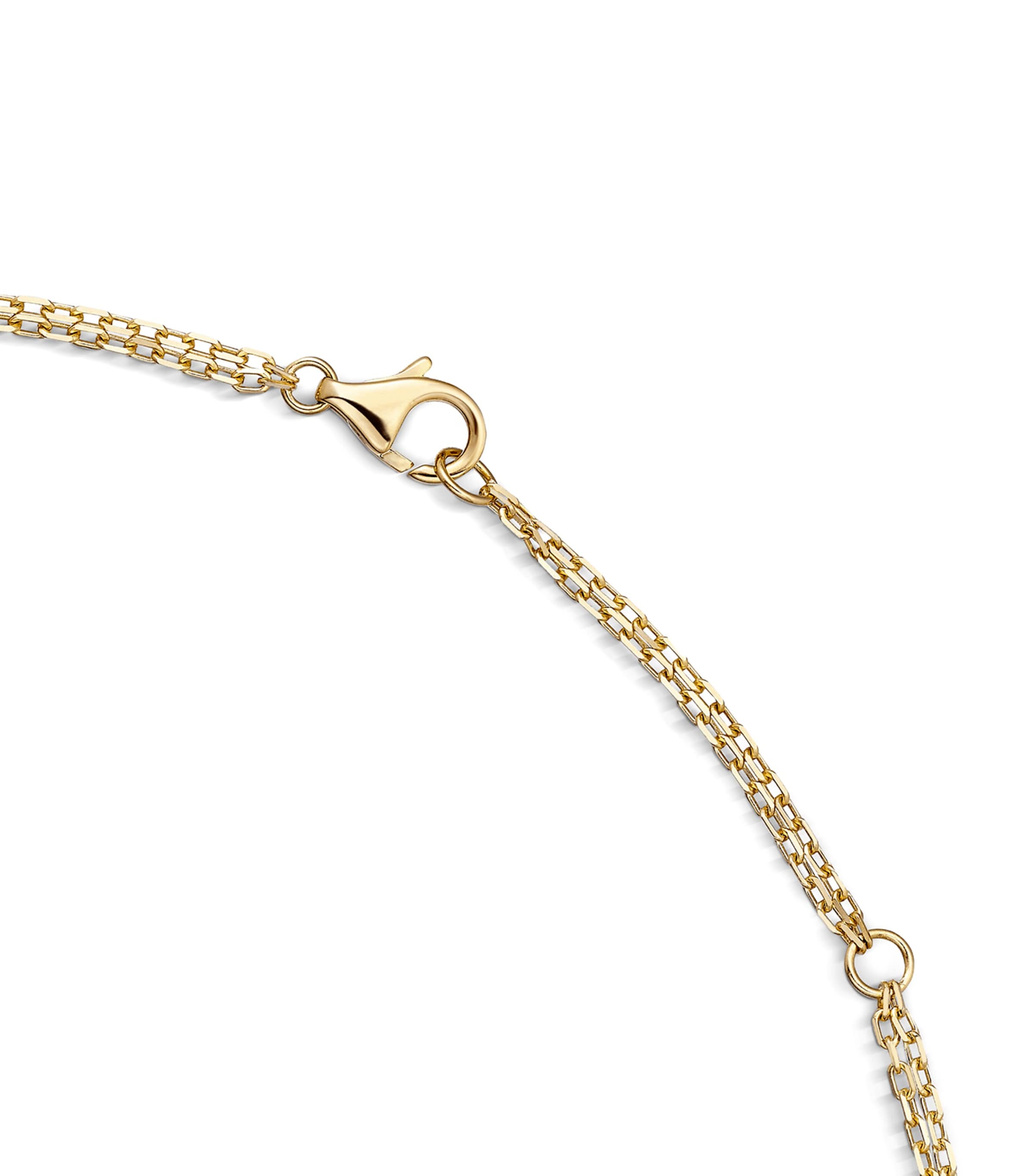 Cartier Yellow Gold and Diamond LOVE Double Chain Necklace Yellow Gold Image 5