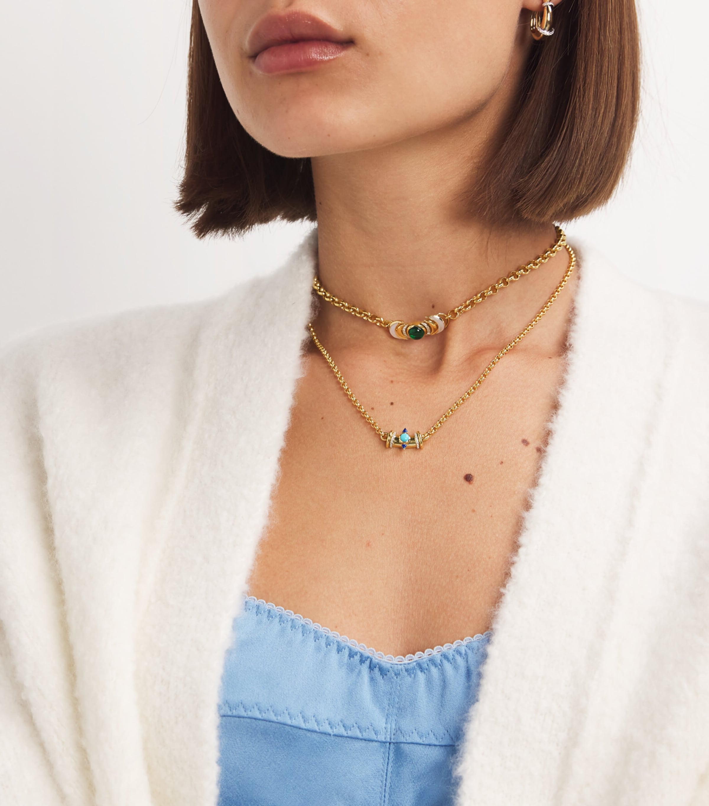 L'ATELIER NAWBAR Yellow Gold, Diamond and Gemstone Lot N*91 Necklace Yellow Gold Image 4