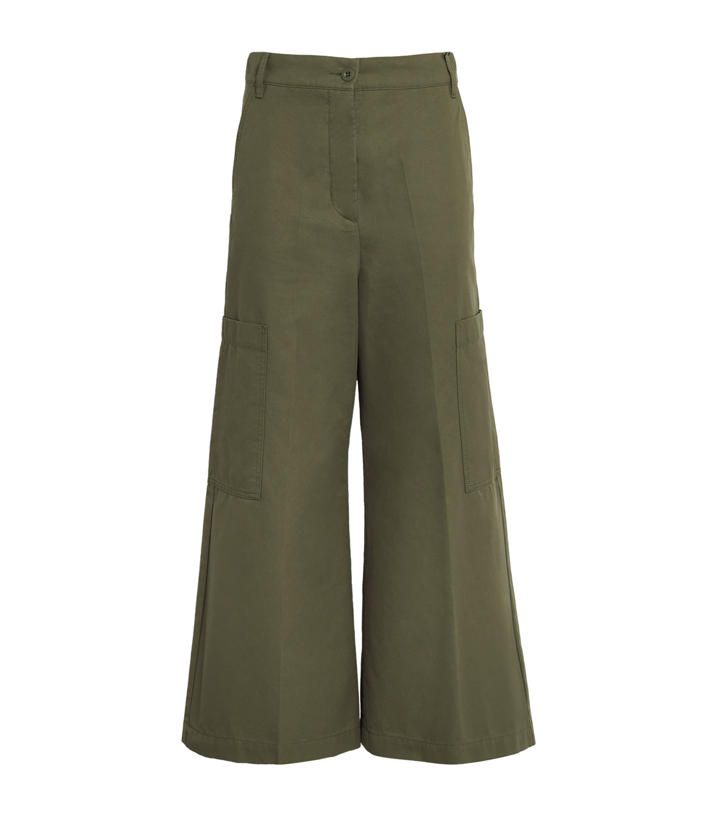 Weekend Max Mara Cotton Canvas Cargo Trousers | Designers | Weekend Max Mara | 5219 | Women Clothing | Trousers | Chinos