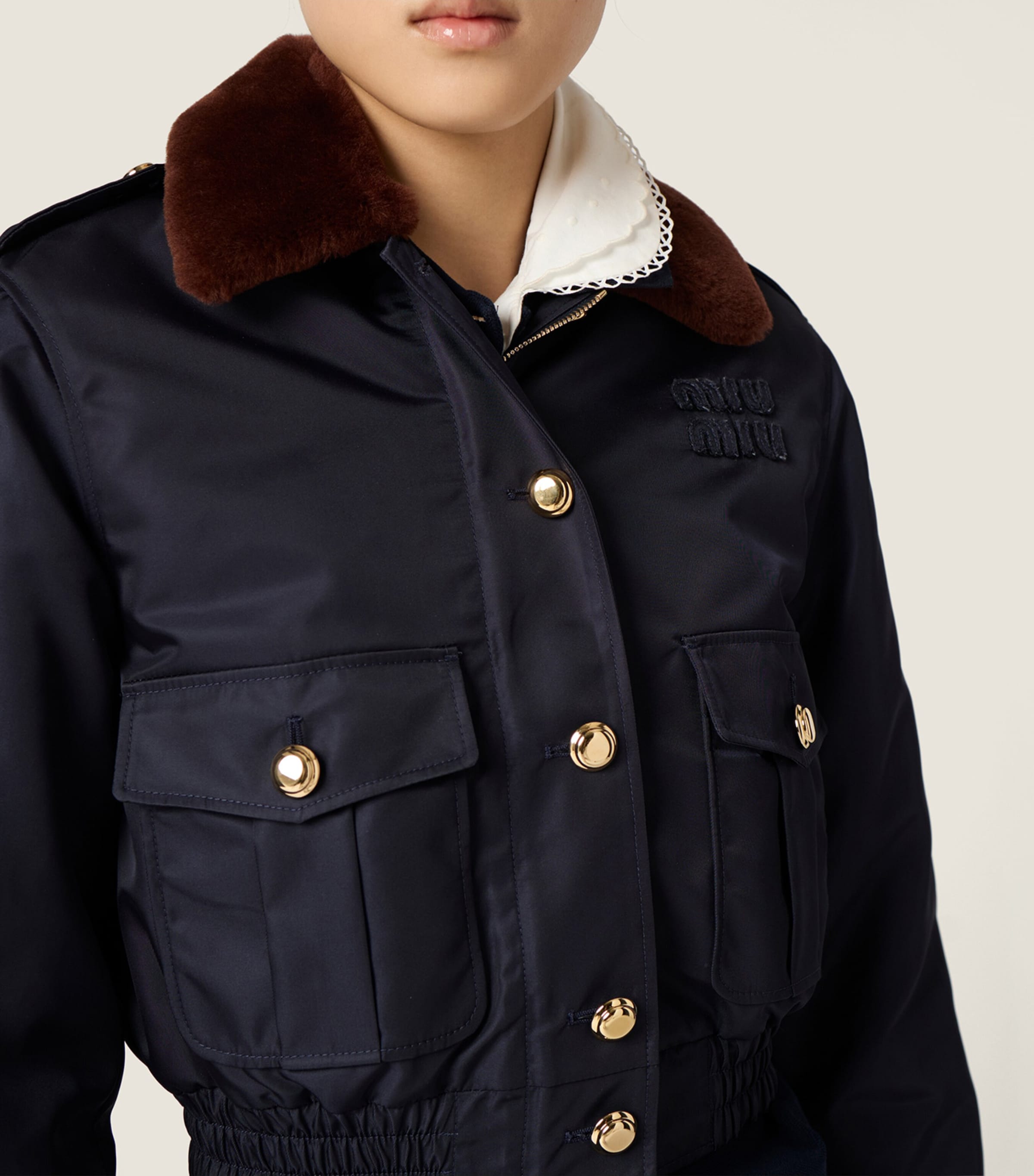 Miu Miu Womens Technical Gazar Bomber Jacket Image 6