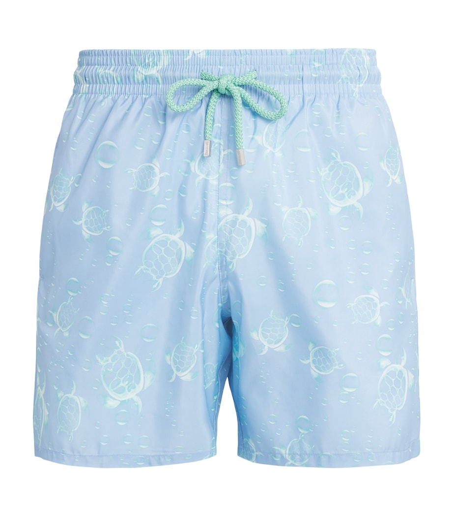Vilebrequin Mens Bubbles Turtles Mahina Swim Shorts Cloudy Image 1