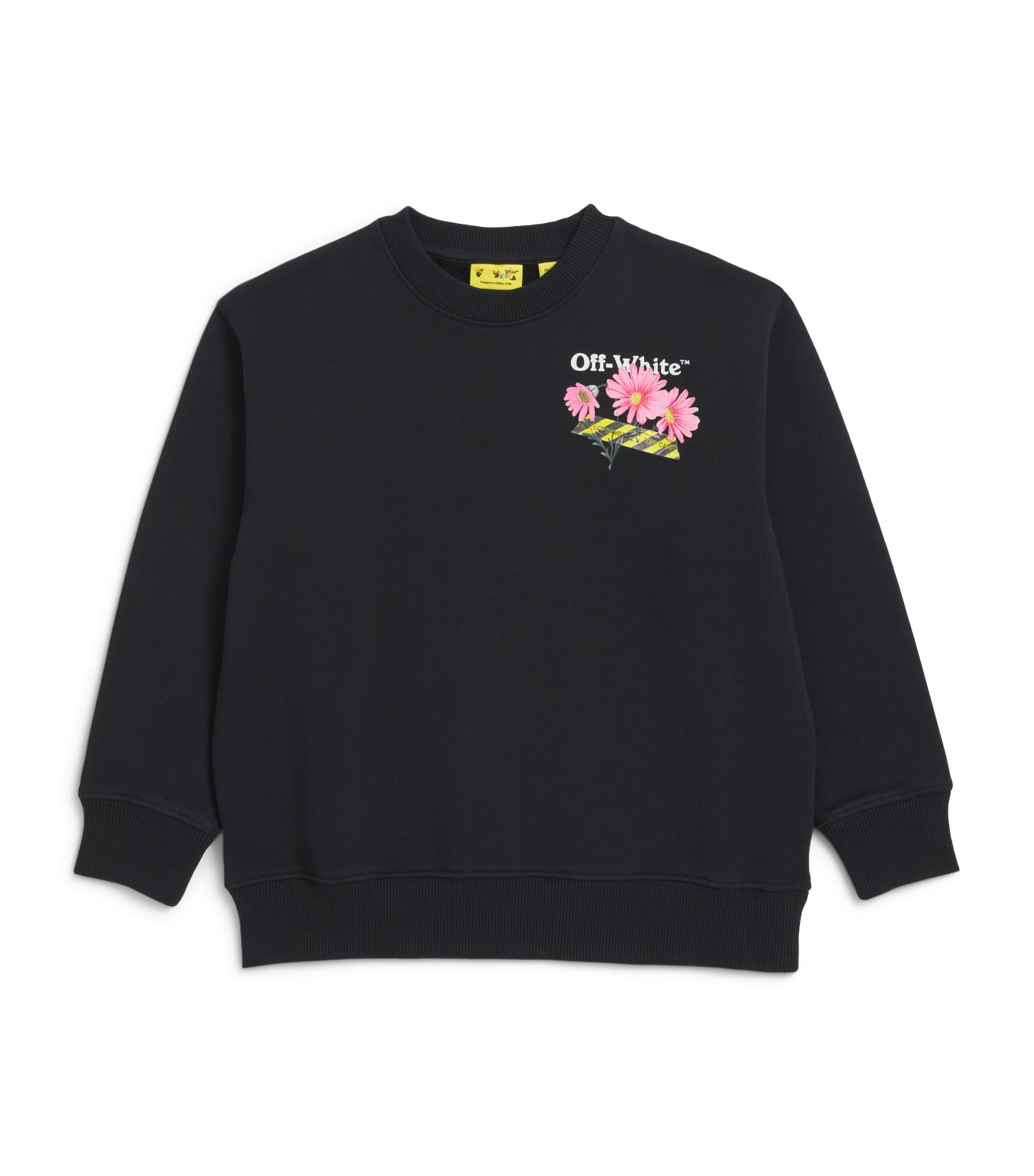 Off-White Kids Daisy Tape Sweatshirt (4-12+ Years) Black Image 1
