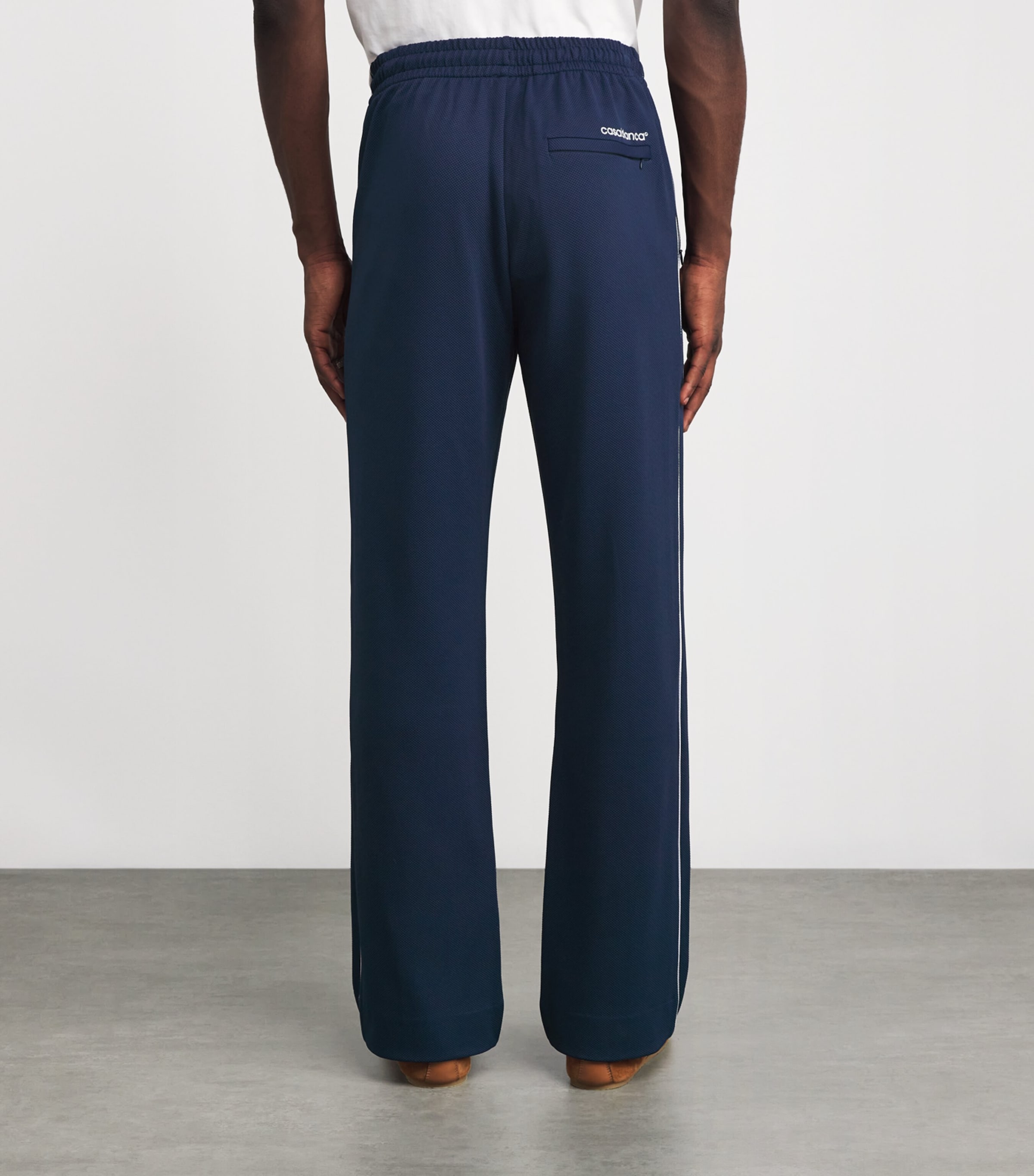 Piqué Track Pants NAVY Image 4