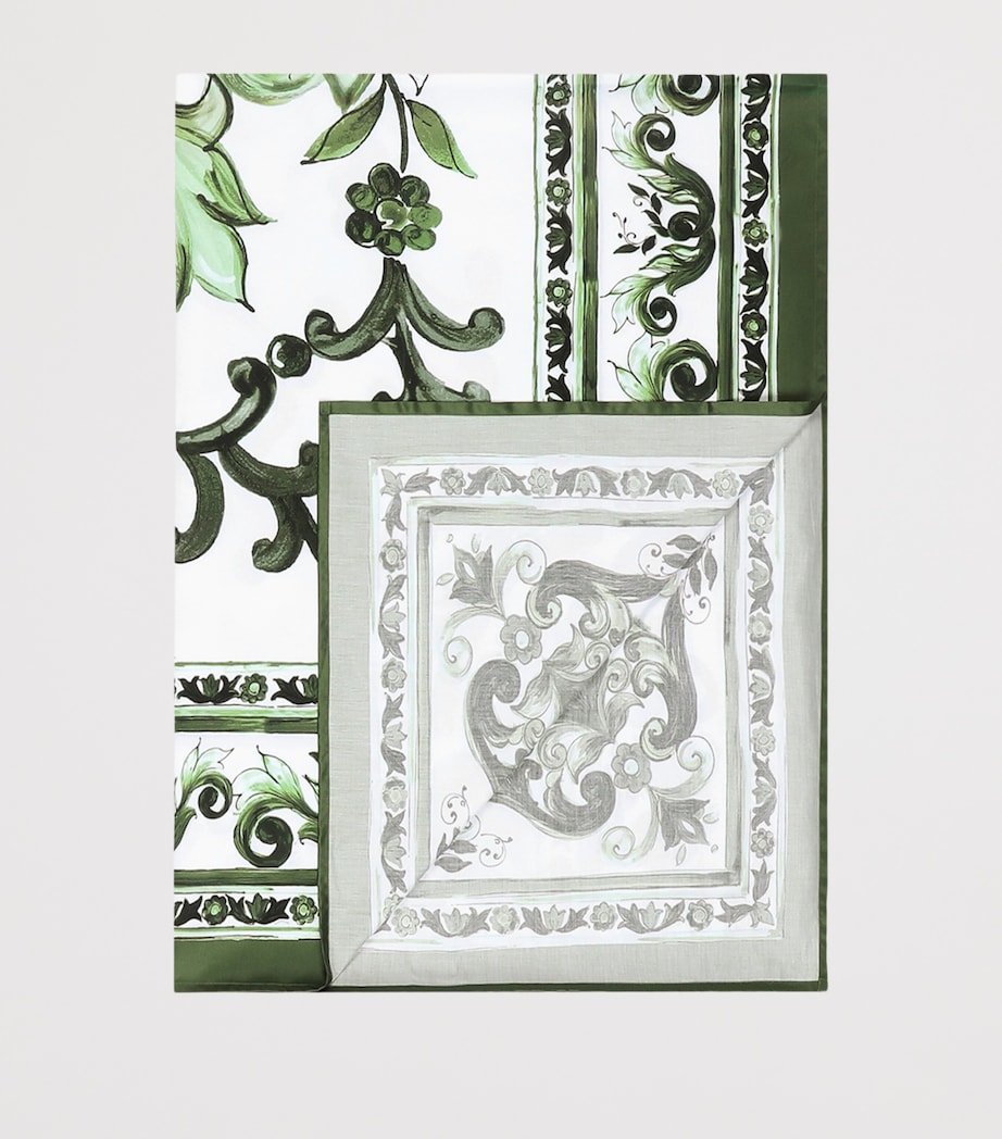 Cotton Majolica King Fitted Sheet (300cm x 300cm) UV011-MAIOLICA VERDE Image 2