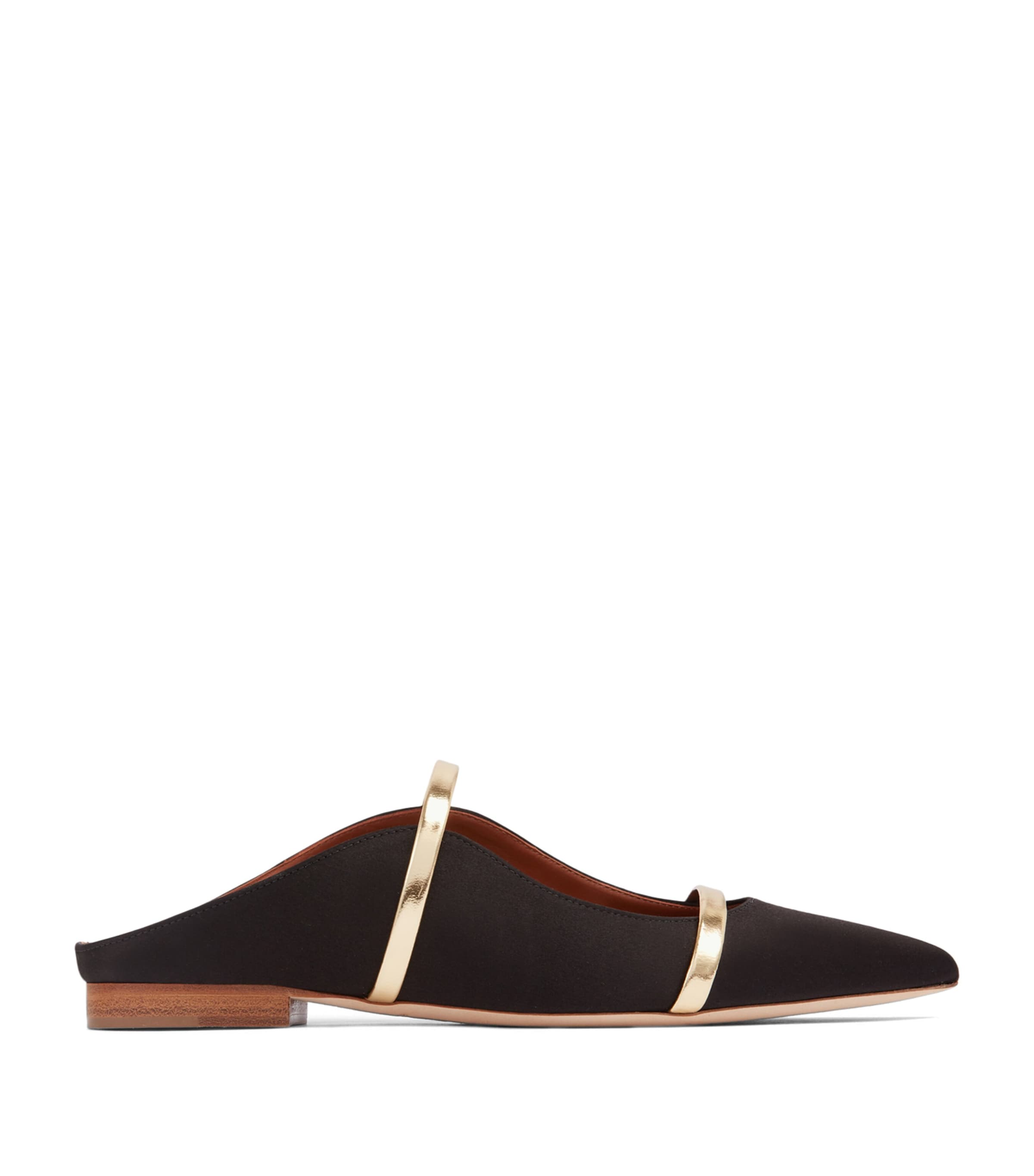 Malone Souliers Satin Maureen Mules Black Image 1