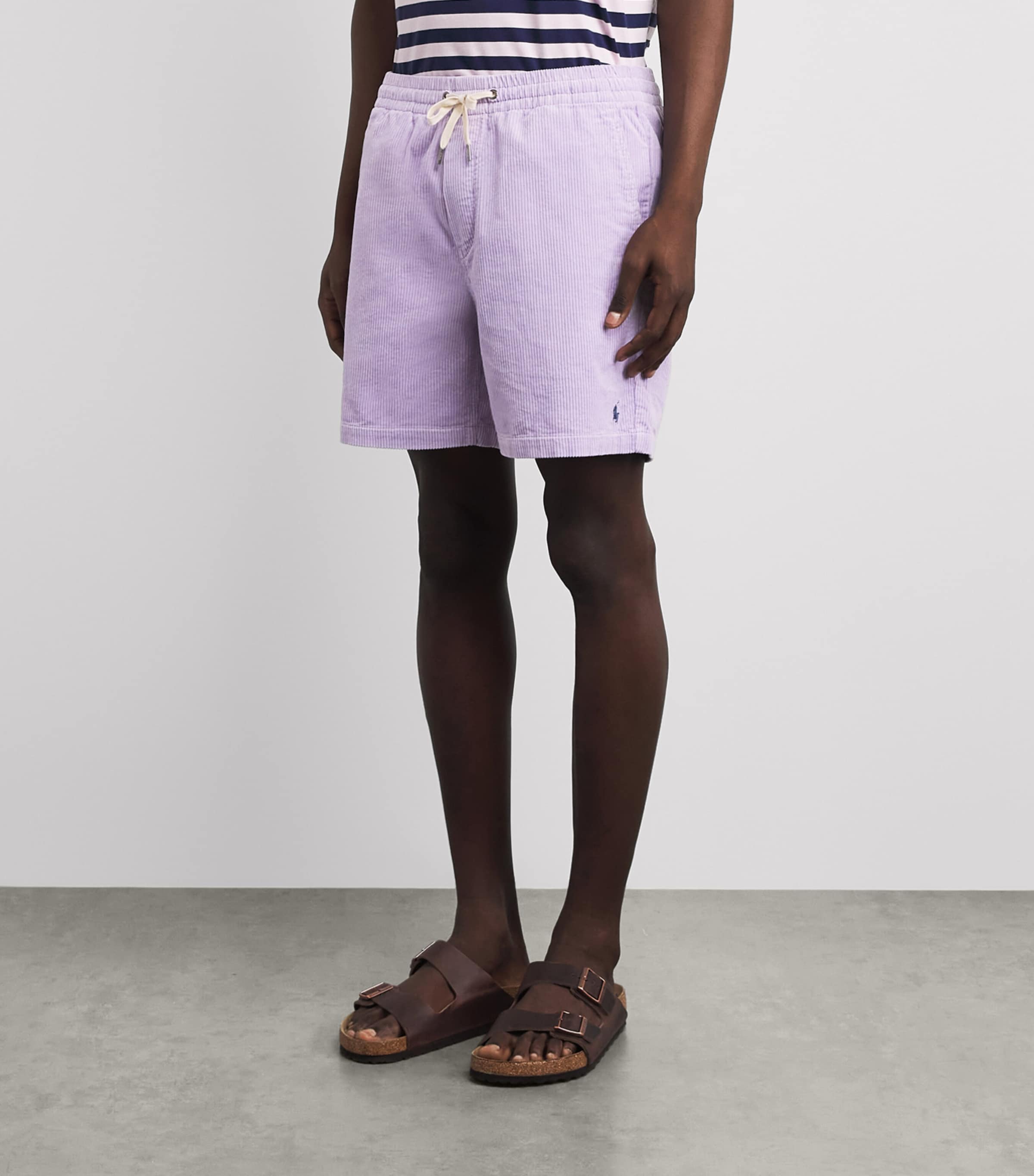 Polo Ralph Lauren Mens Cotton Corduroy Polo Prepster Shorts Spring Iris Image 4