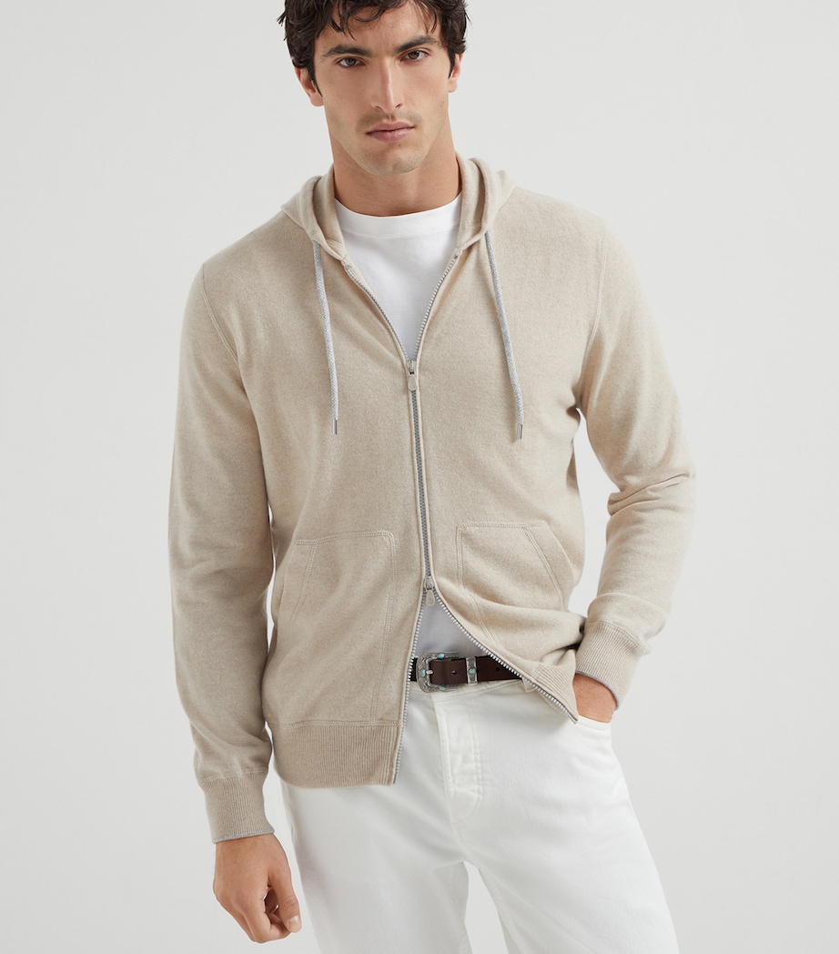Cashmere Zip-Up Hoodie CS396 Image 2
