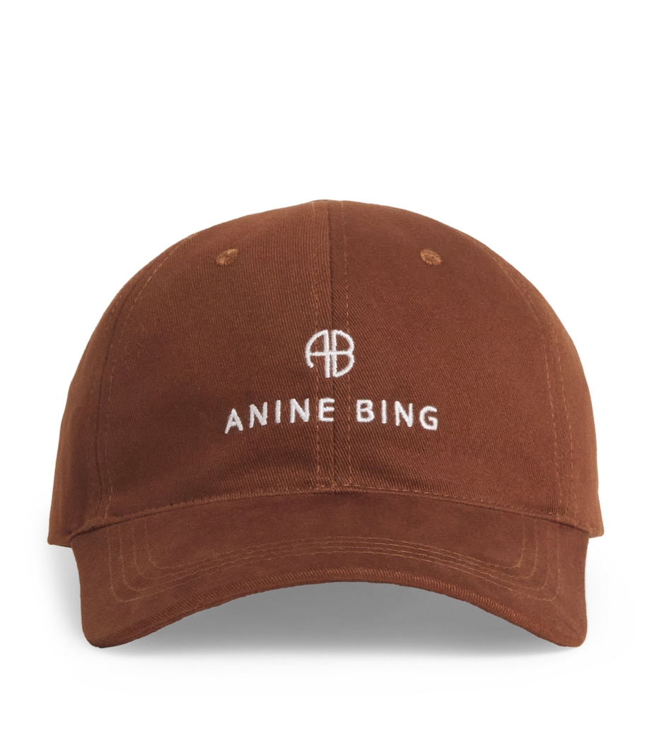 Embroidered Jeremy Baseball Cap BROWN Image 1