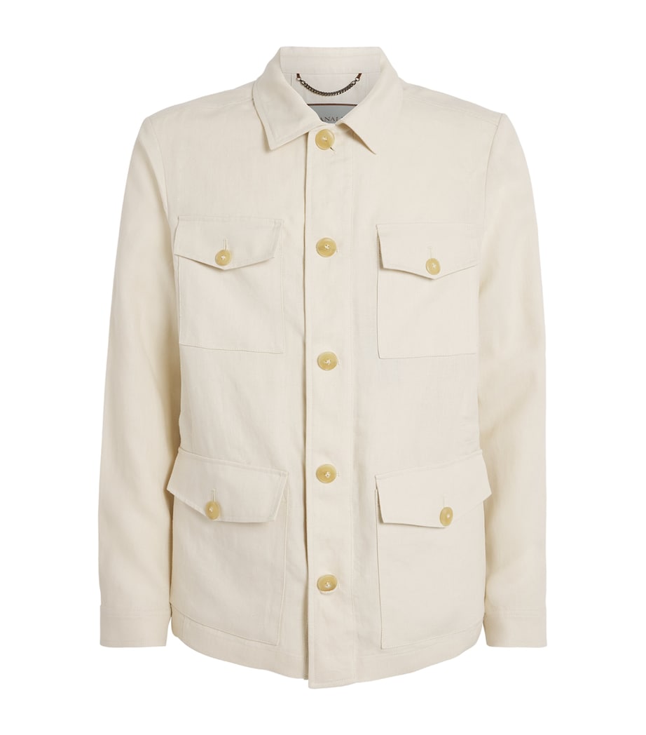 Linen Suede-Trim Jacket 1 Image 1