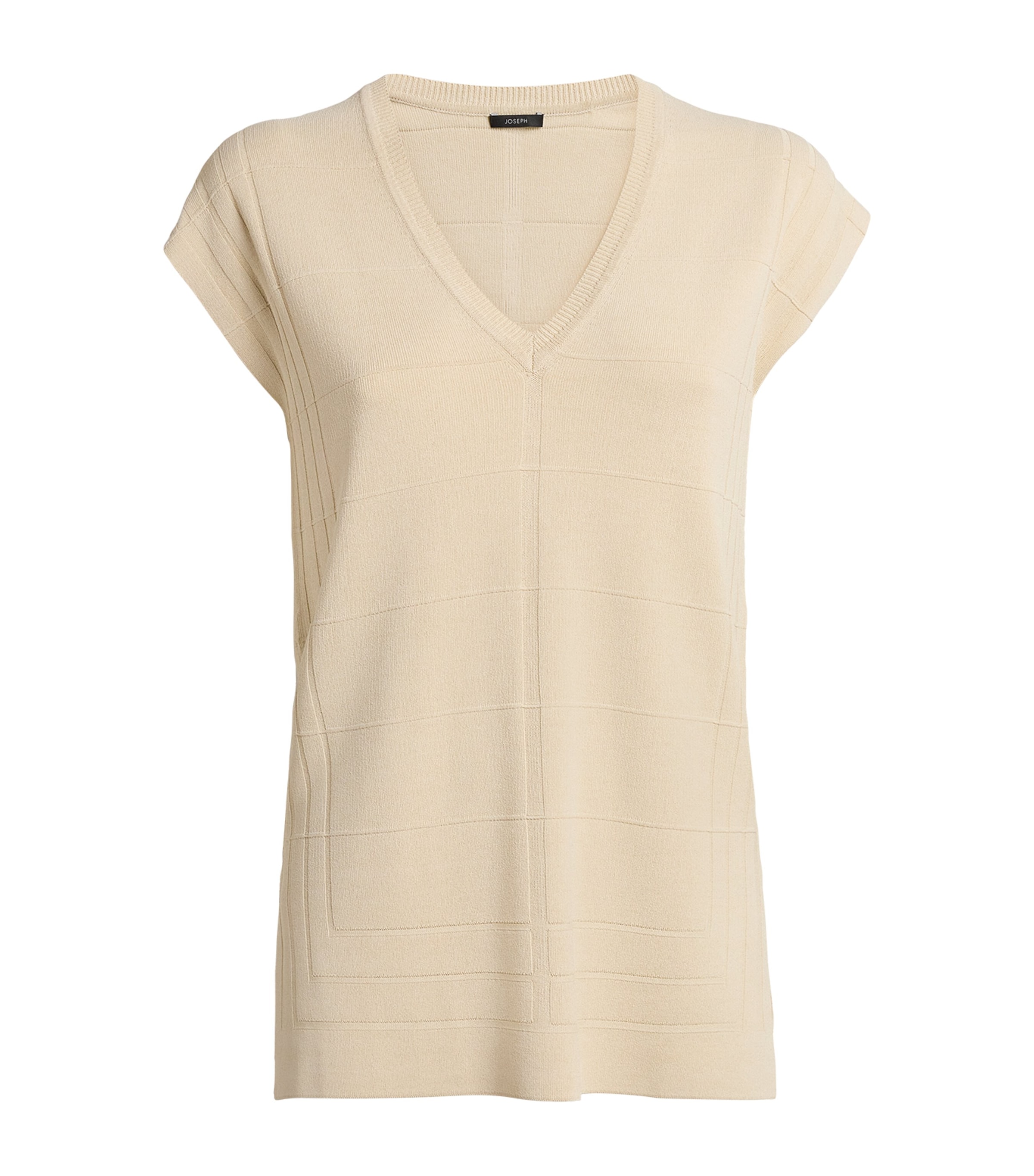 Joseph Grid Knit Tank Top In Neutral