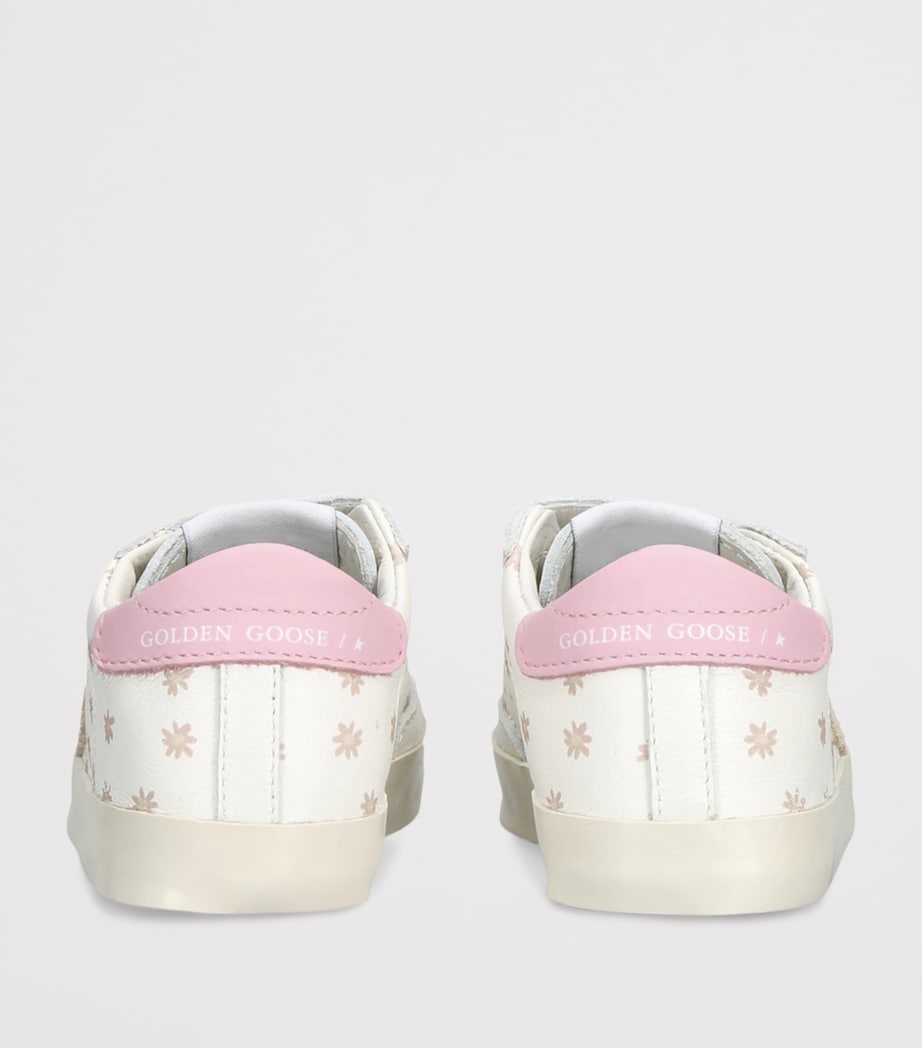 Leather Baby School Sneakers PALE PINK Image 2