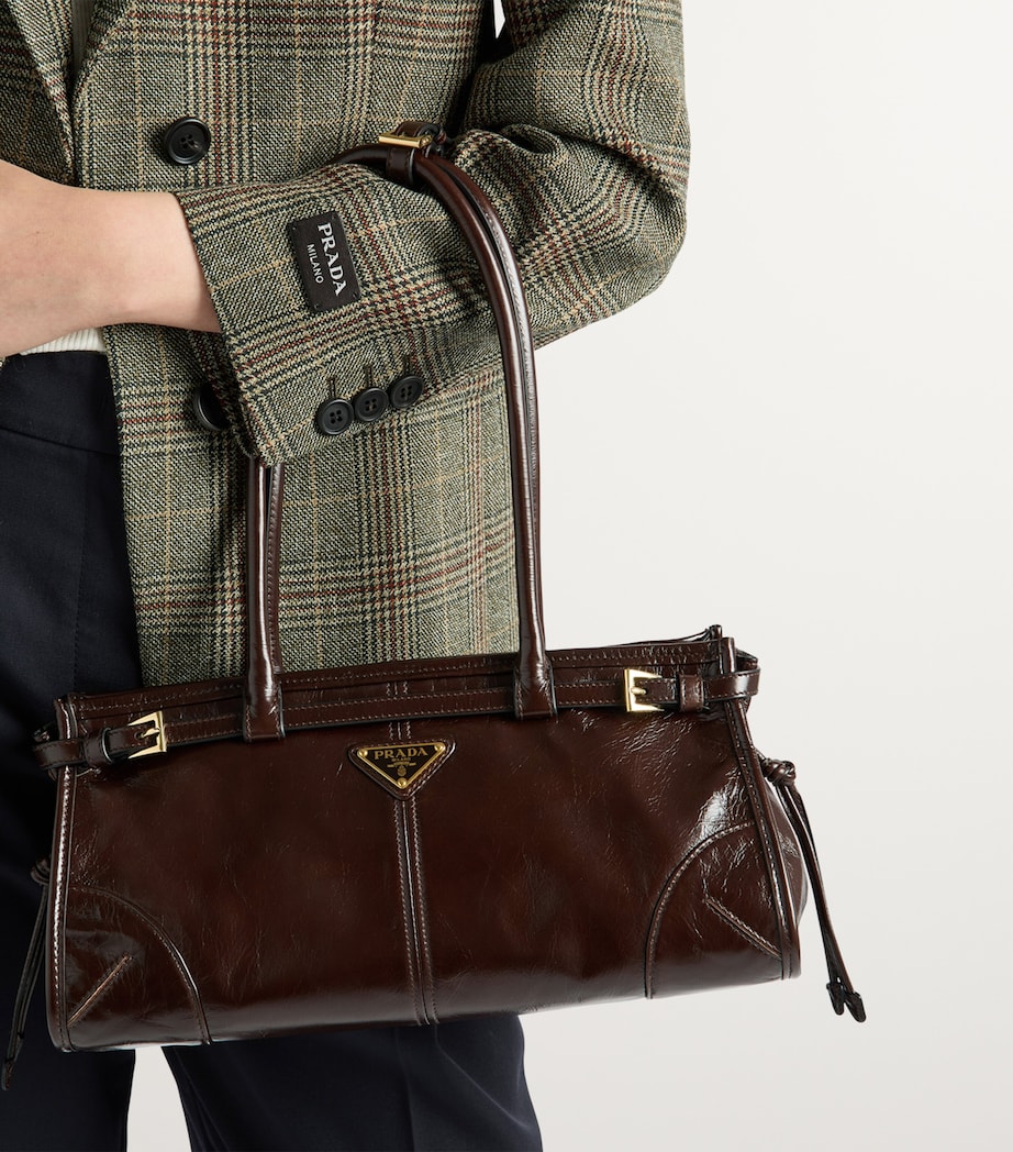 Prada Medium Leather Shoulder Bag Image 3