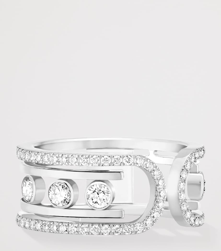 Messika Move 10th Birthday White Gold and Diamond Ring White Gold Image 3