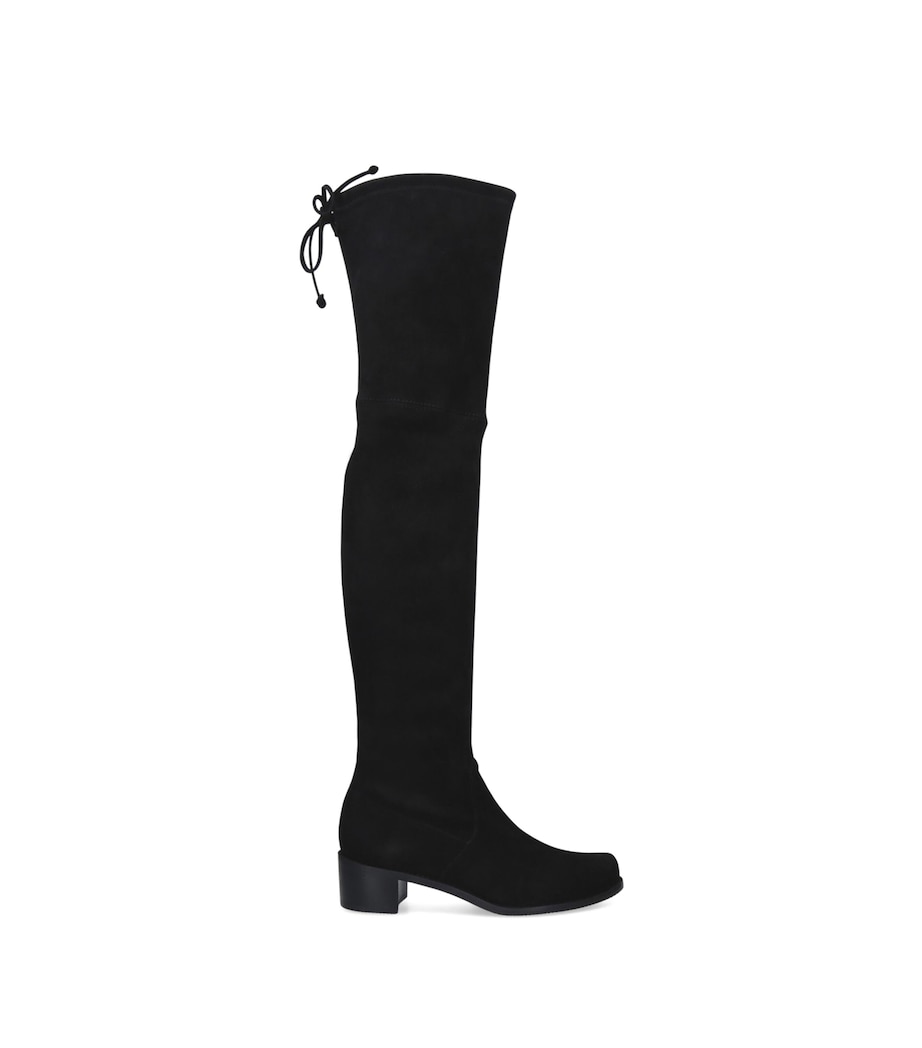 Suede Midland Over-The-Knee Boots BLACK Image 3