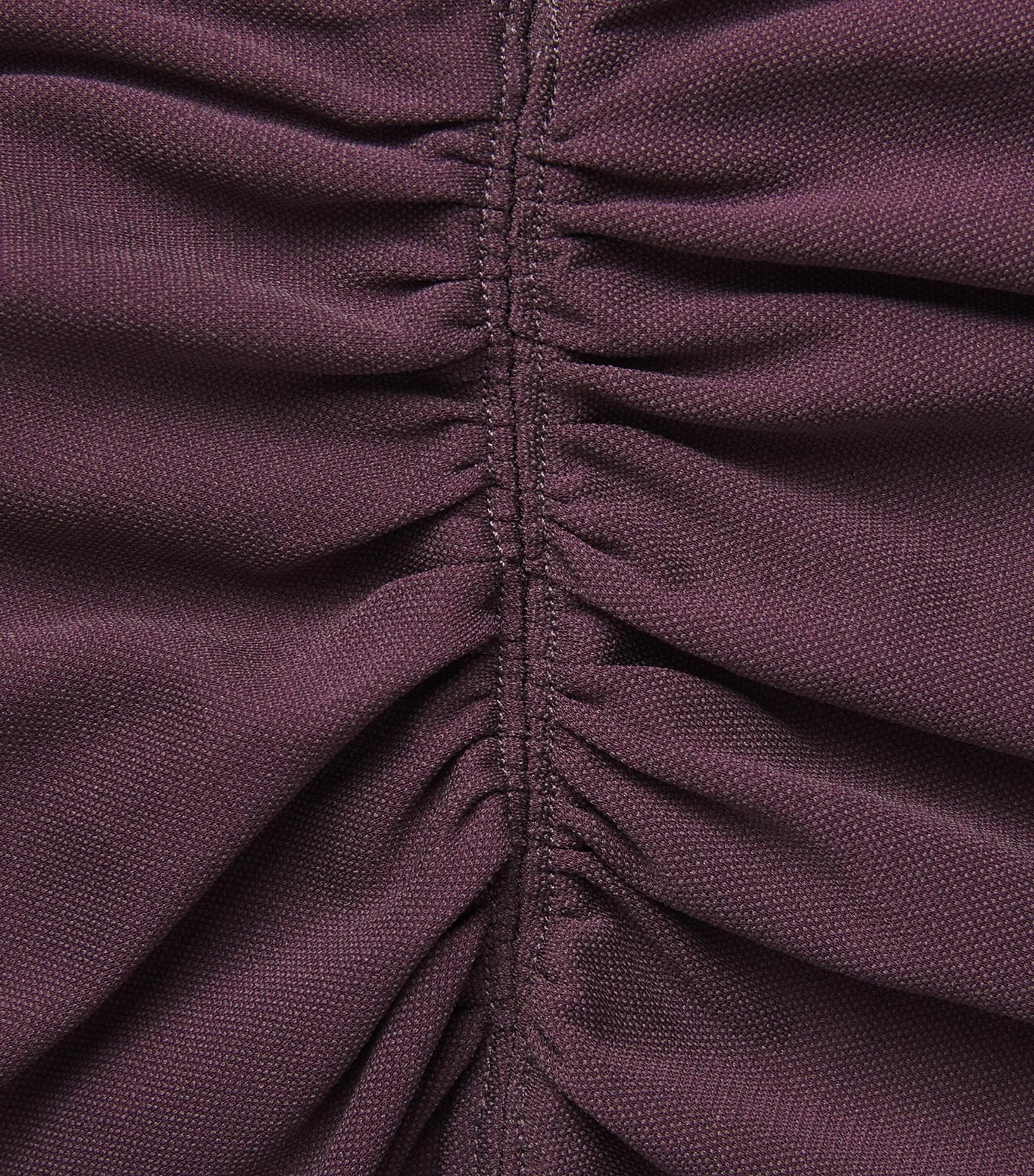 Wolford Womens Fluid Drape Bodysuit Wild Plum Image 6