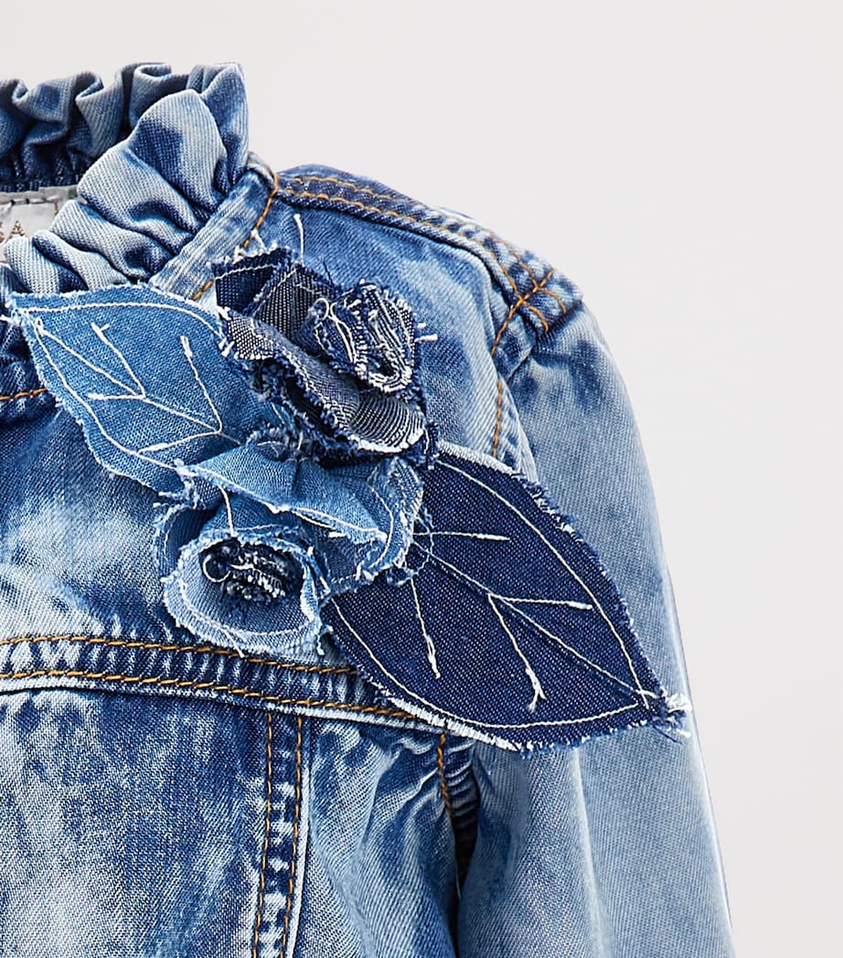 Denim Bow Belt Dress (2-12 Years) BLU STONE DENIM Image 3