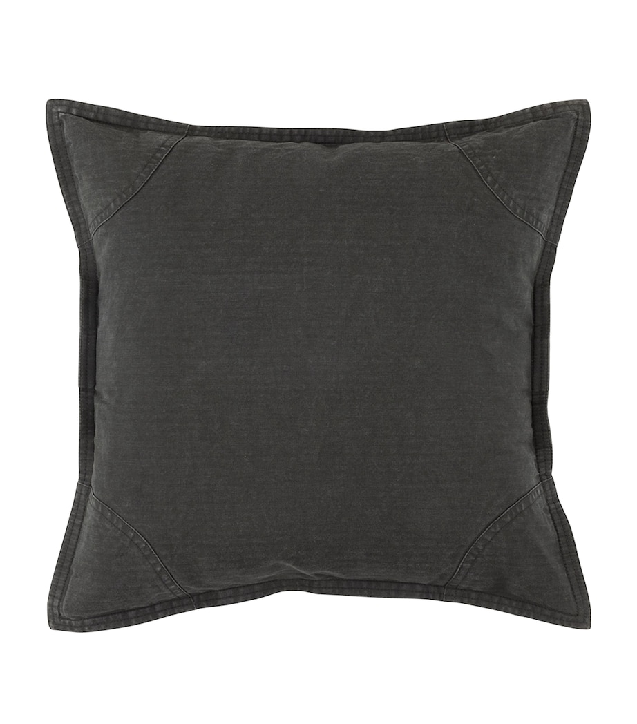 Billie Square Cushion Cover (50cm x 50cm) OIL GREEN Image 3