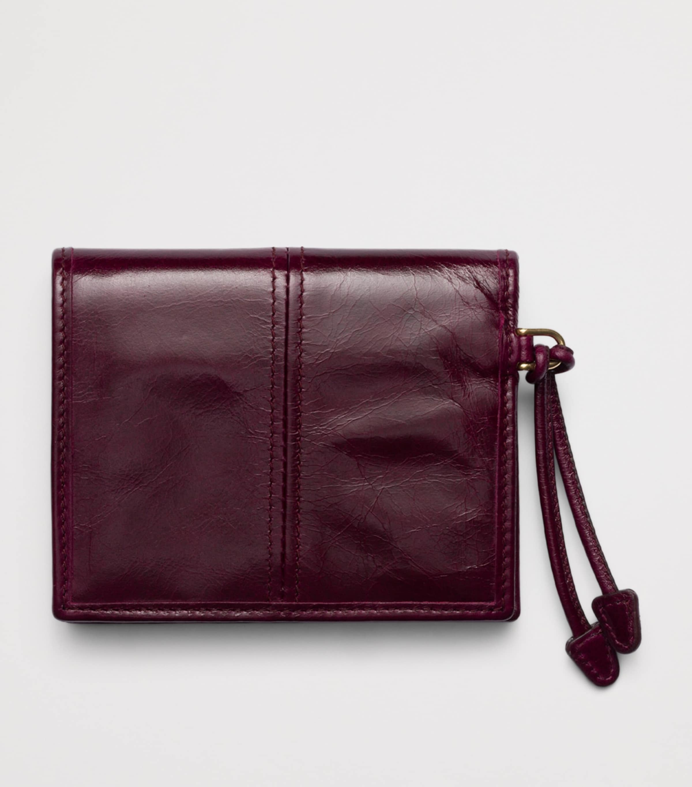 Small Glossed Leather Wallet F0007 Image 3