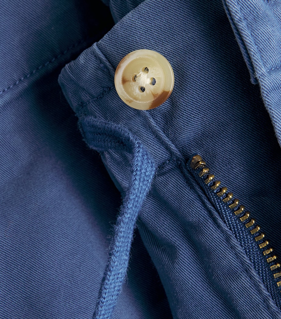 Stretch-Cotton Twill Prepster Trousers BLUE Image 5