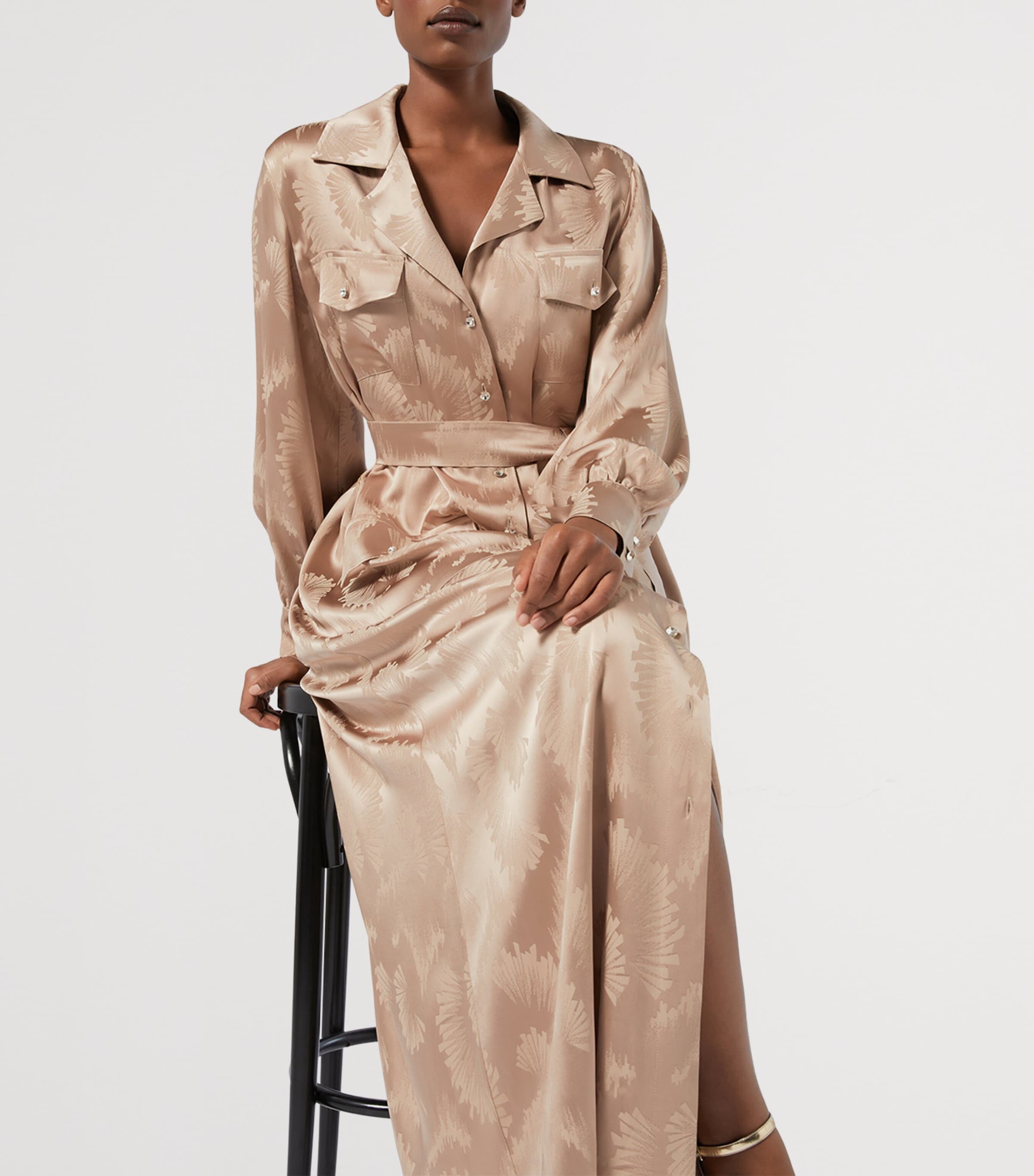 Printed Ottimo Maxi Dress BEIGE Image 4