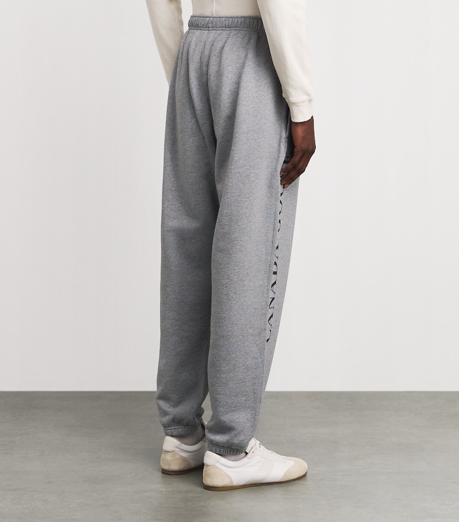 Canada Goose Mens Organic Cotton Printed Rove Sweatpants Stone Heather Image 5