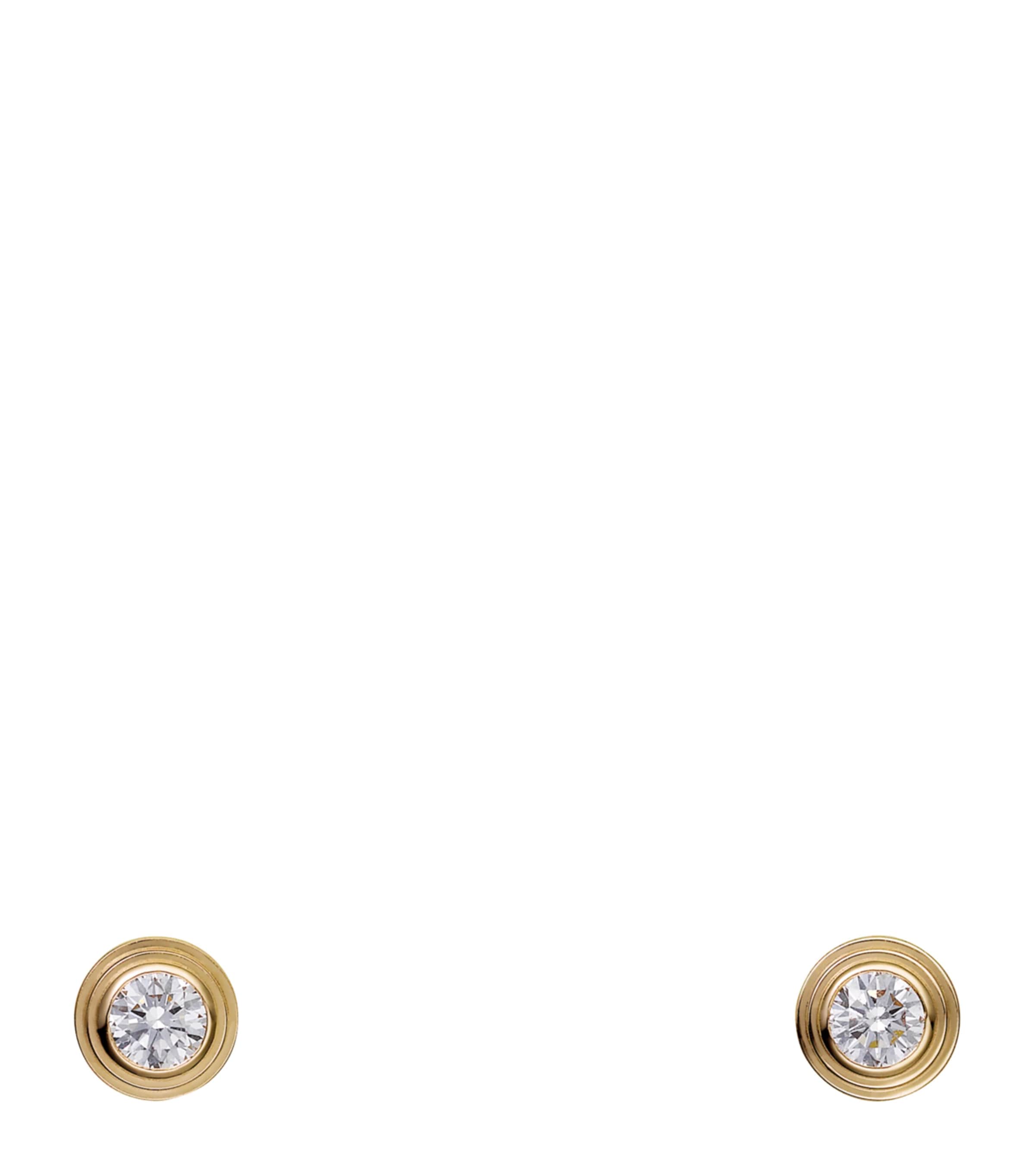 Yellow Gold and Diamond Cartier d'Amour Earrings YELLOW GOLD Image 1