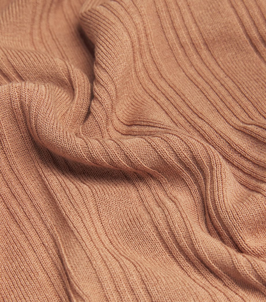 Weekend Max Mara Womens Ribbed Tank Top Desert Image 4