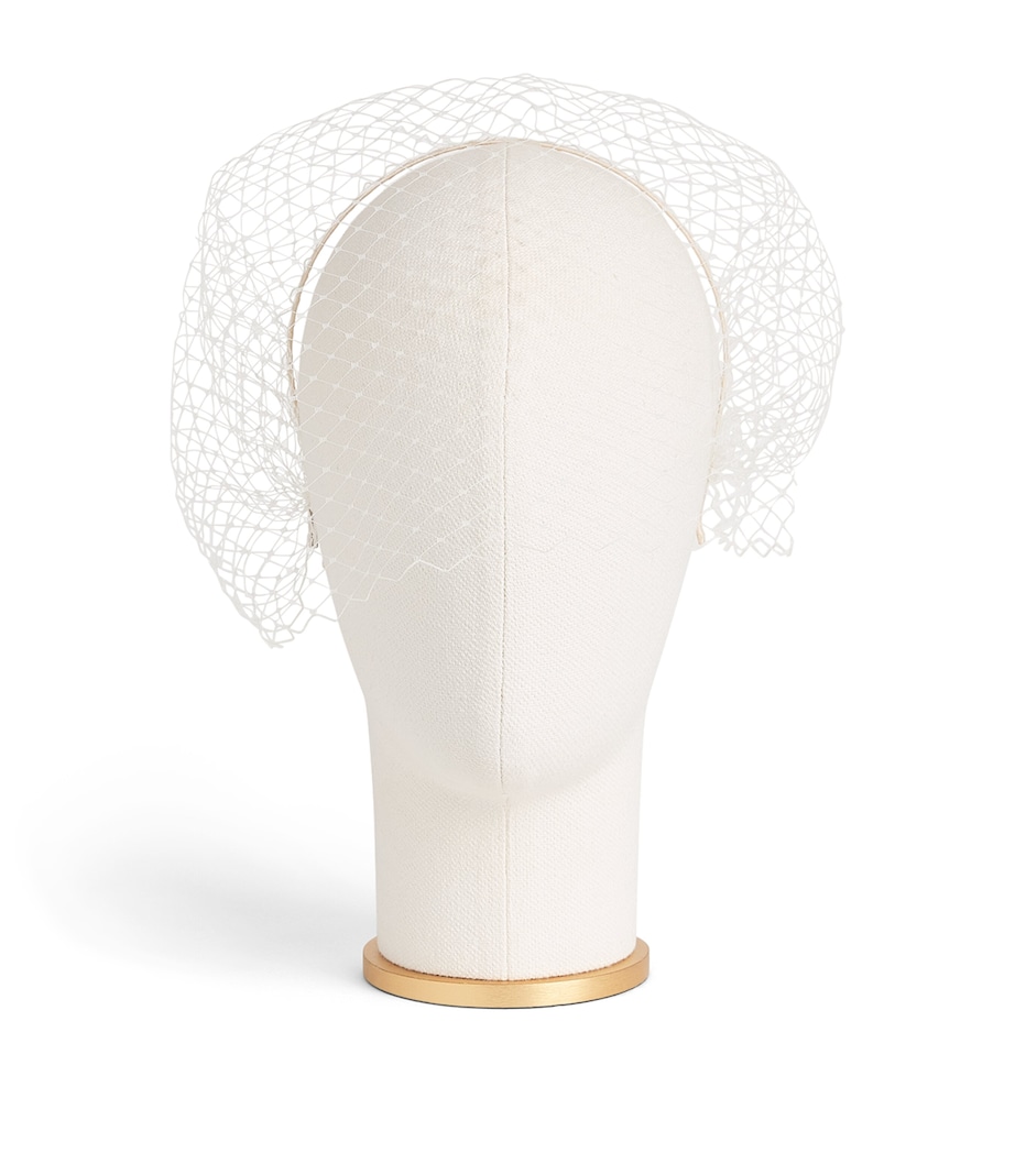Jennifer Behr Voilette Veiled Headband Cream Image 1