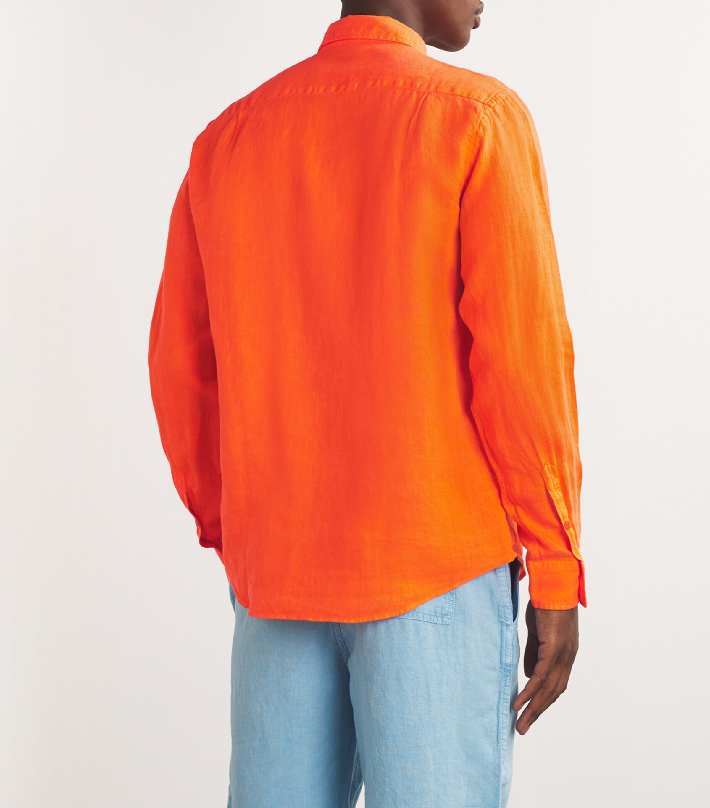 Linen Caroubis Shirt 195 APRICOT Image 4