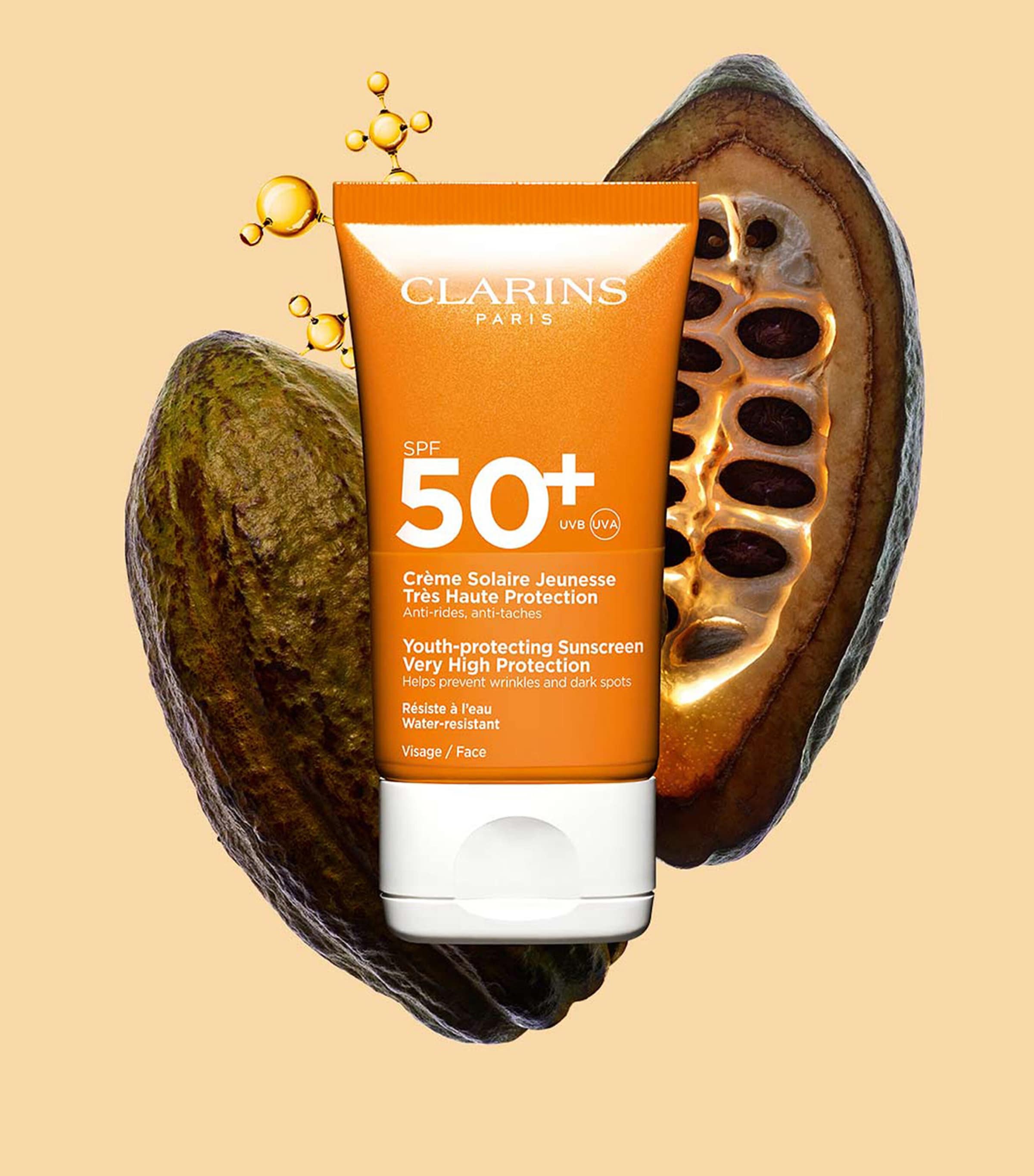Clarins Youth-Protecting Sunscreen Very High Protection SPF 50 (50ml) Image 2