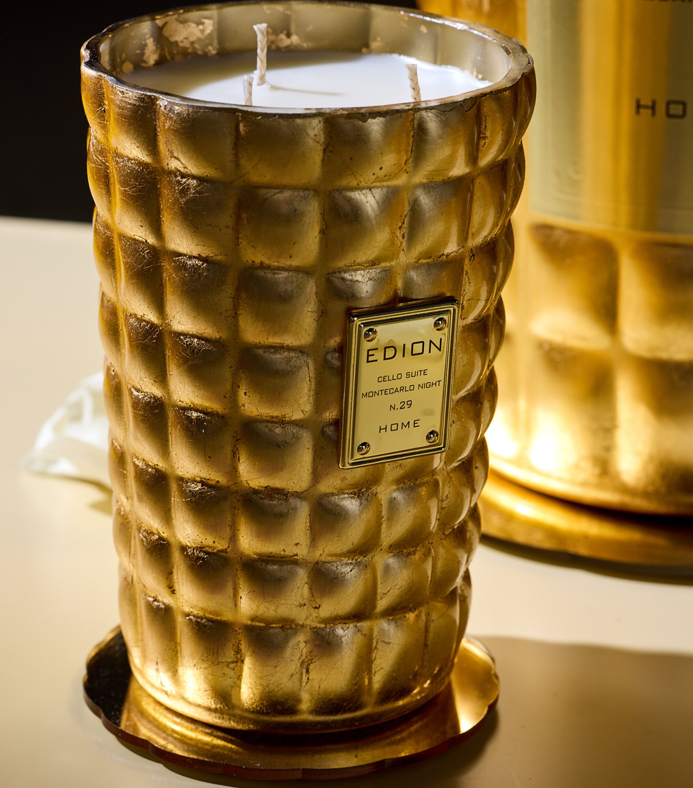 EDION Montecarlo Night Candle (500g) Gold Image 4