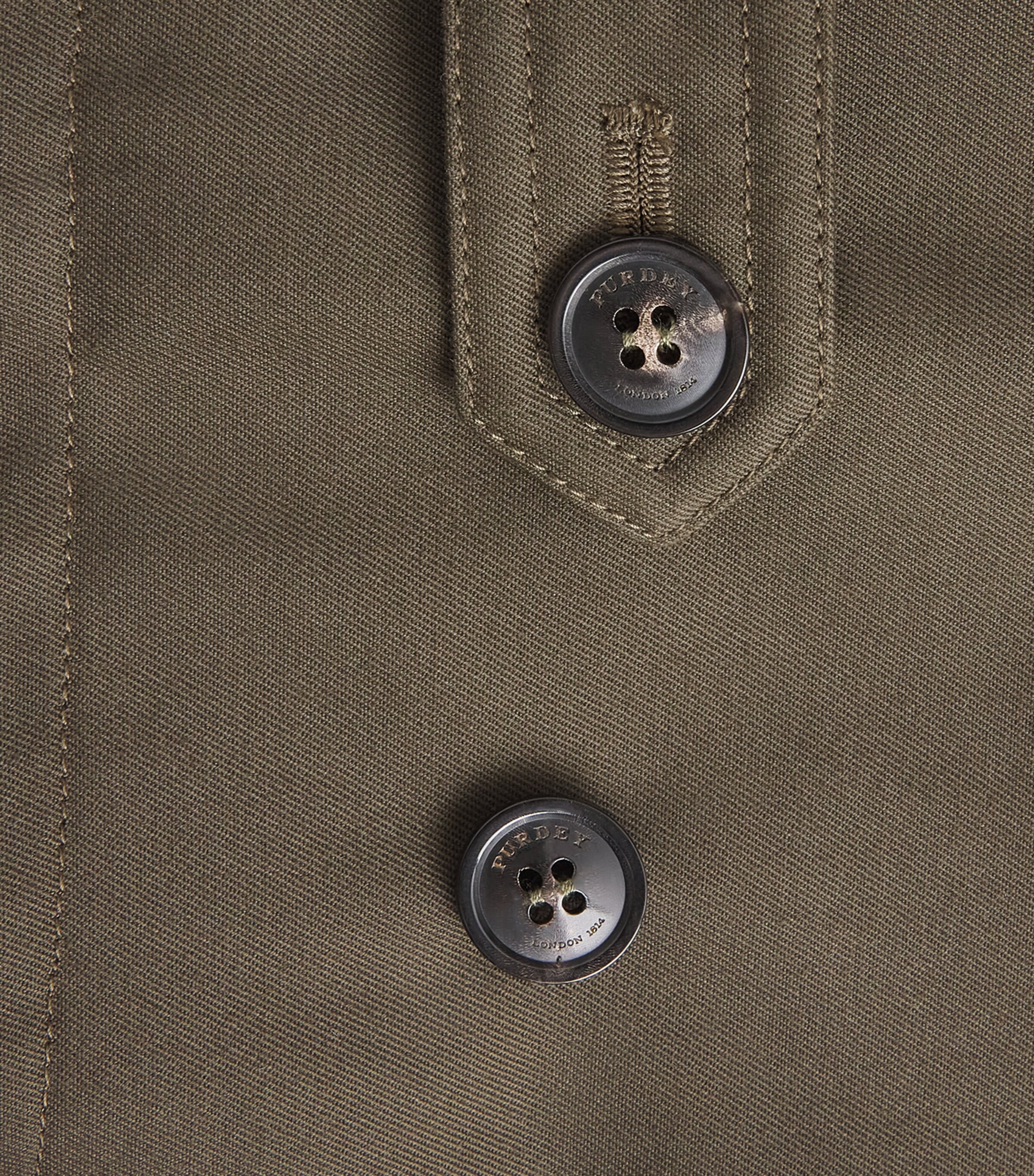 Purdey Mens Mey Storm Coat Khaki Image 6