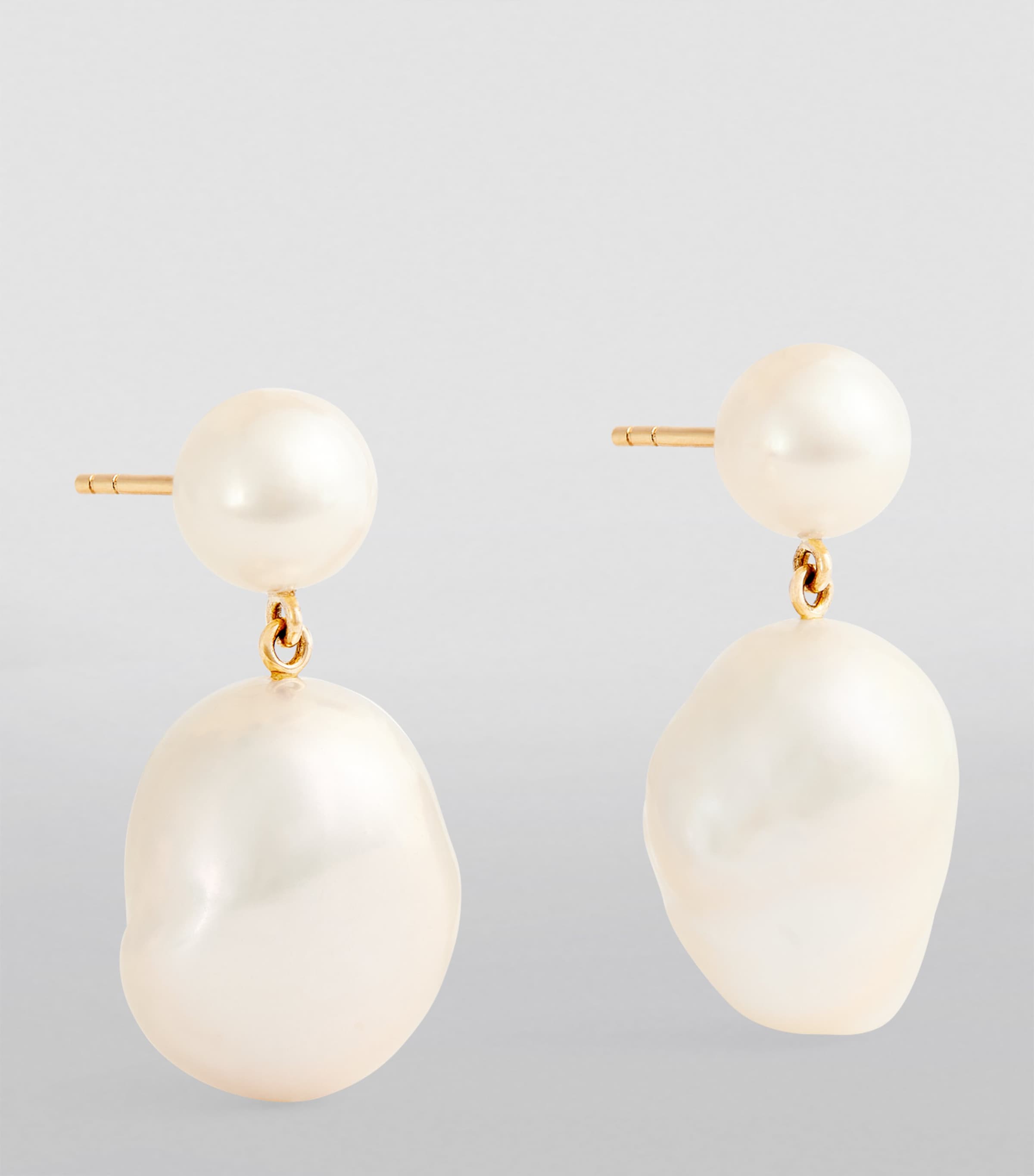 Yellow Gold and Pearl Venus Blanc Earrings YELLOW GOLD Image 2