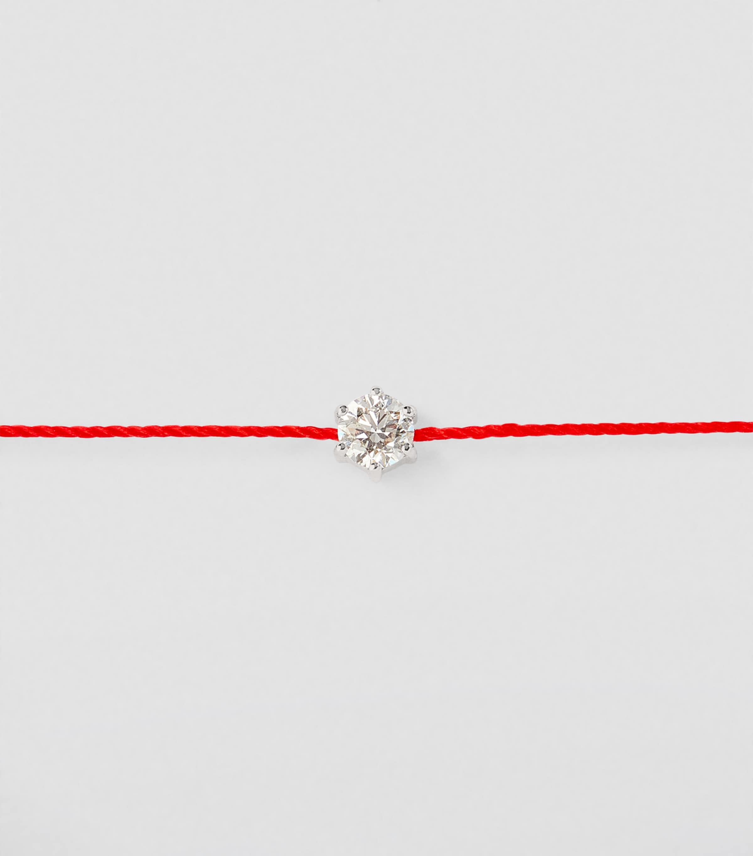 White Gold and Diamond So Absolu Thread Bracelet WHITE GOLD Image 2