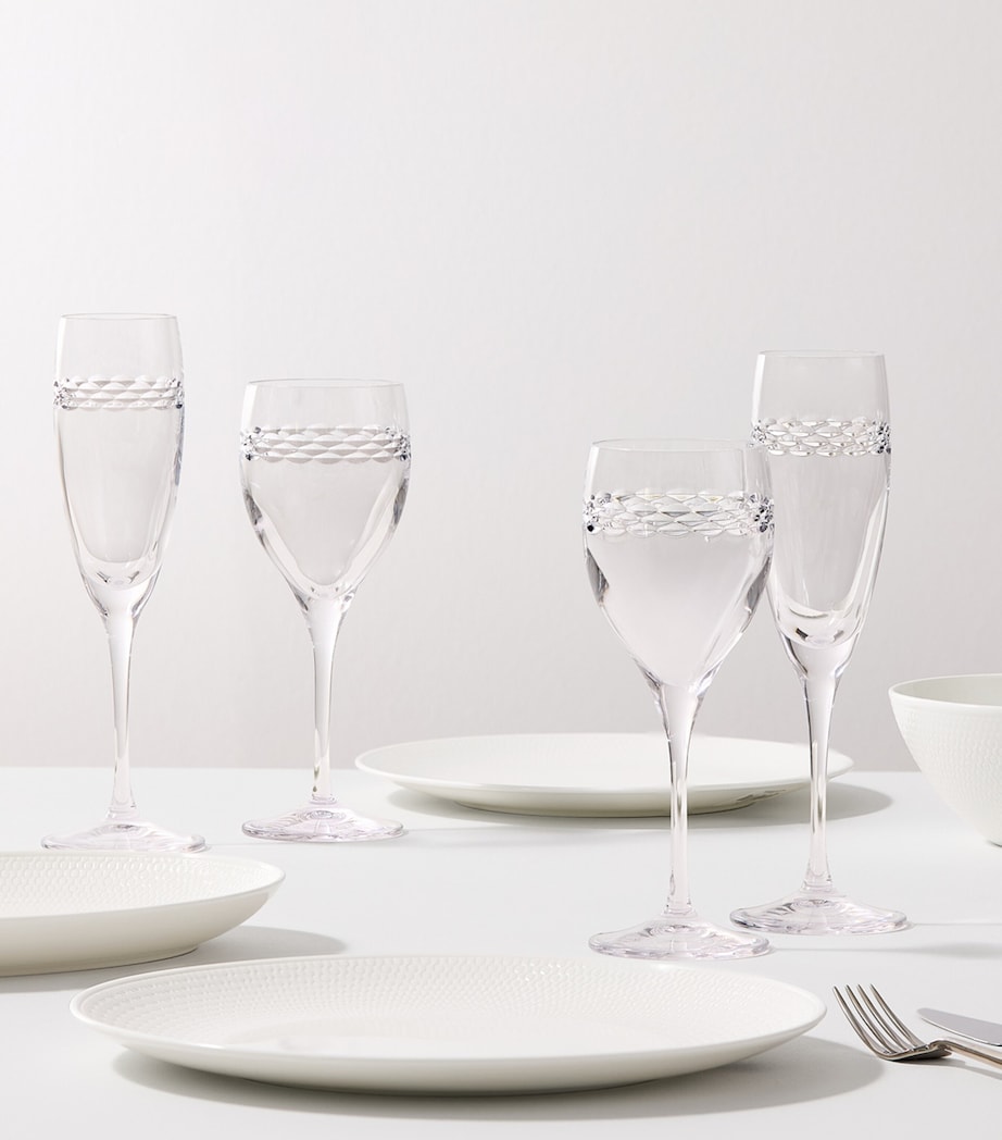 Set of 2 Crystal Neo Champagne Flutes (210ml) CLEAR Image 2