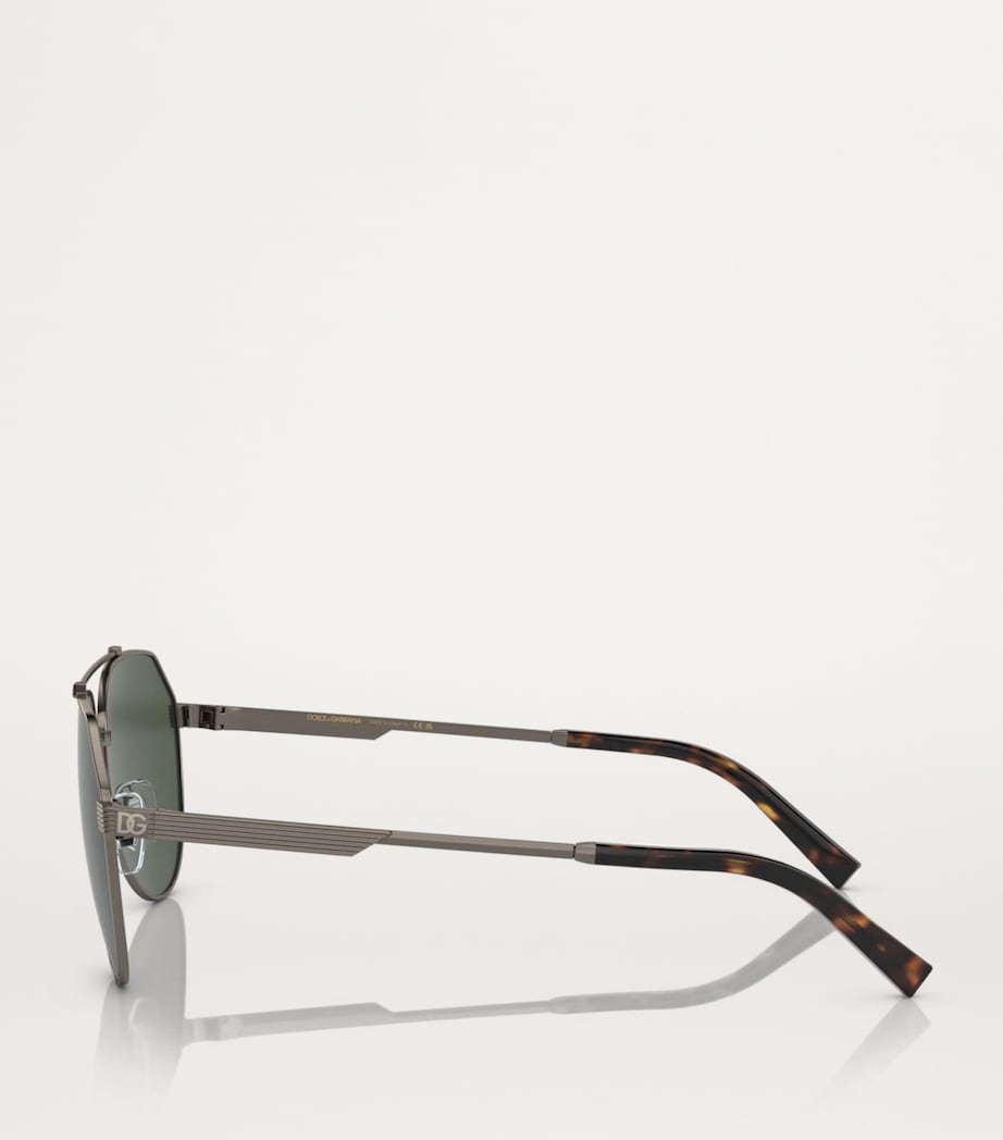 Metal Aviator Sunglasses 13359A Image 3