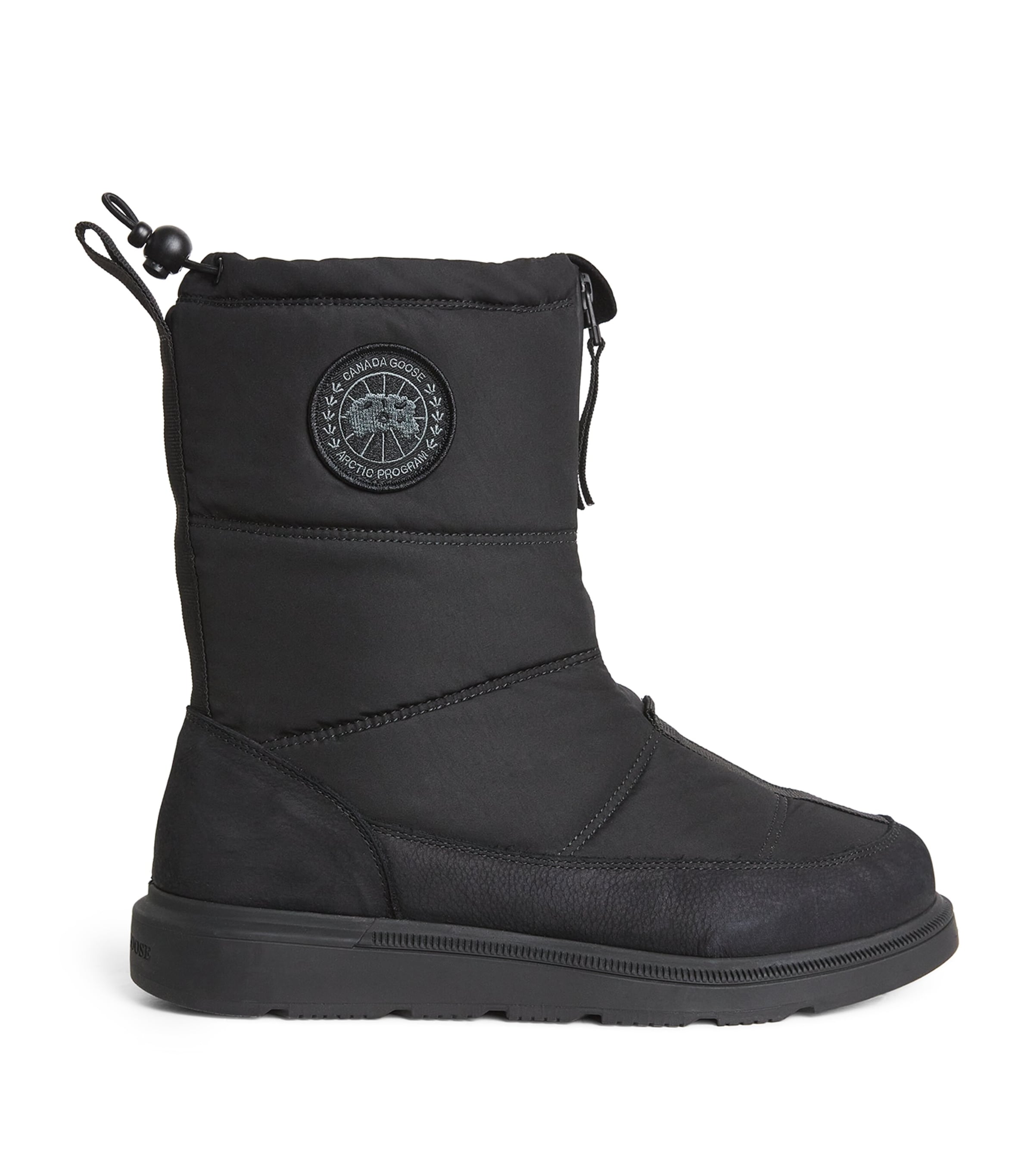 Canada Goose Padded Crofton Fold-over Boots In Black