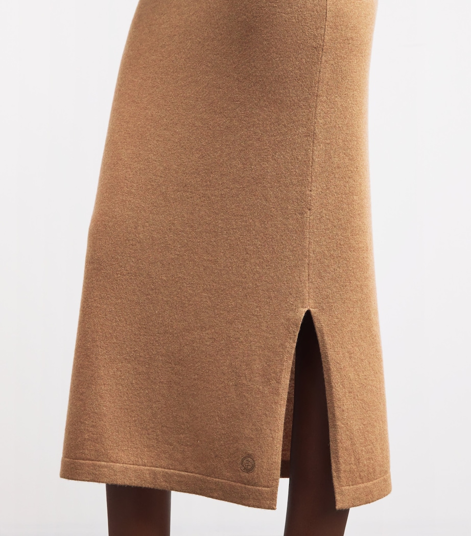 Cashmere Sleeveless Midi Dress LLAMA Image 7
