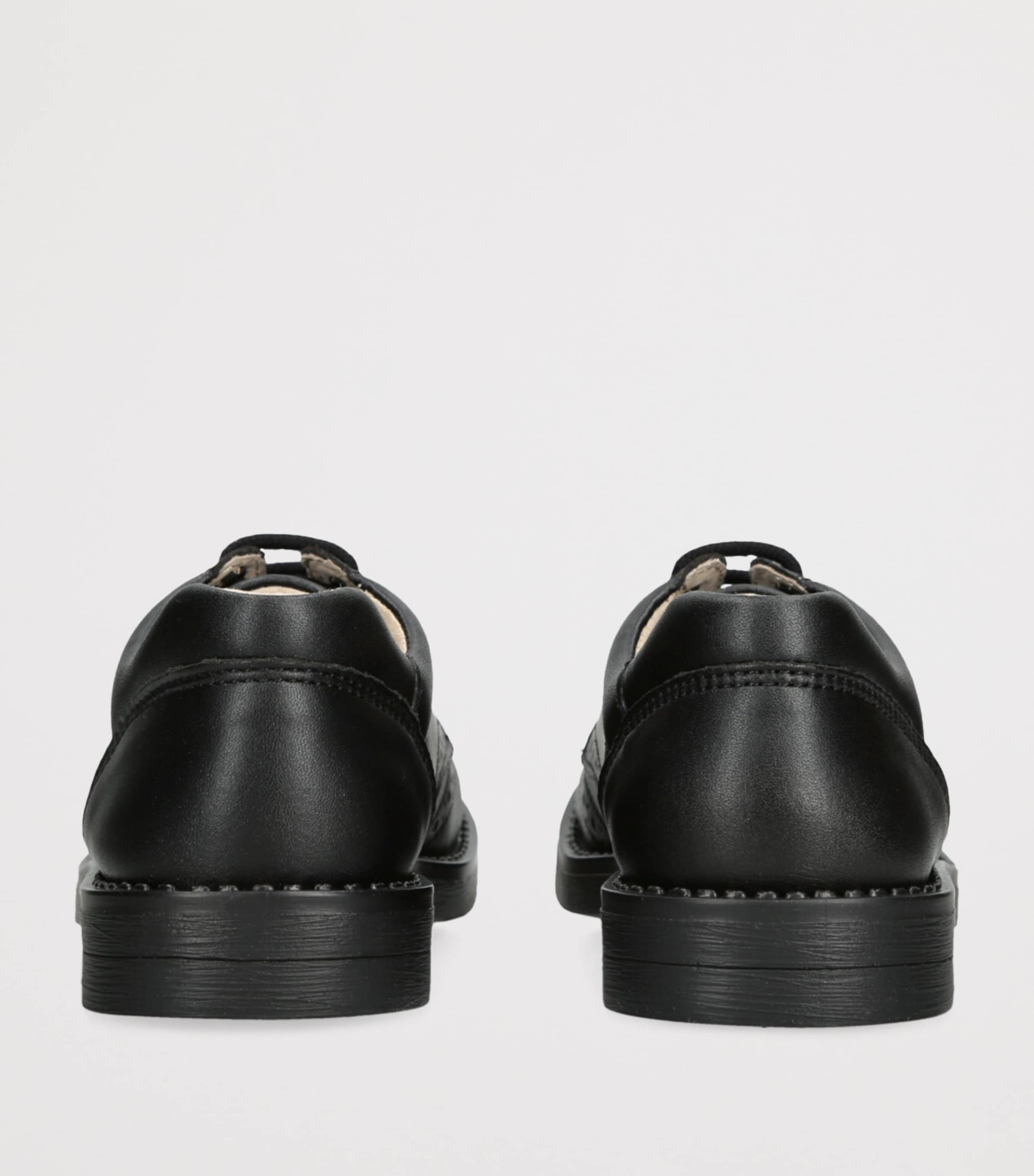 Leather Hamish School Shoes BLACK Image 2