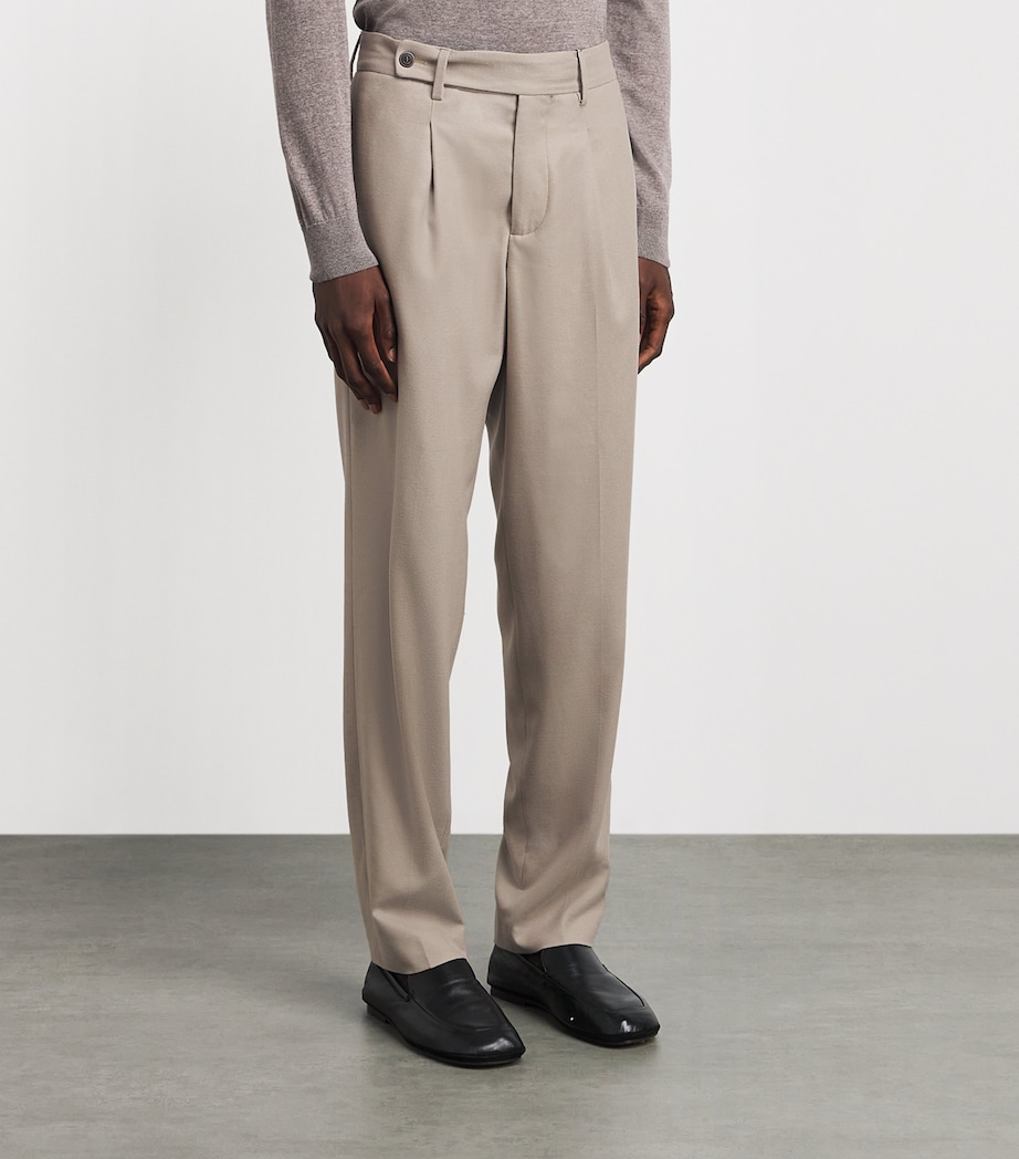 Colombo Mens Kid Wool 12.8 Louis Chinos Light Beige Image 4