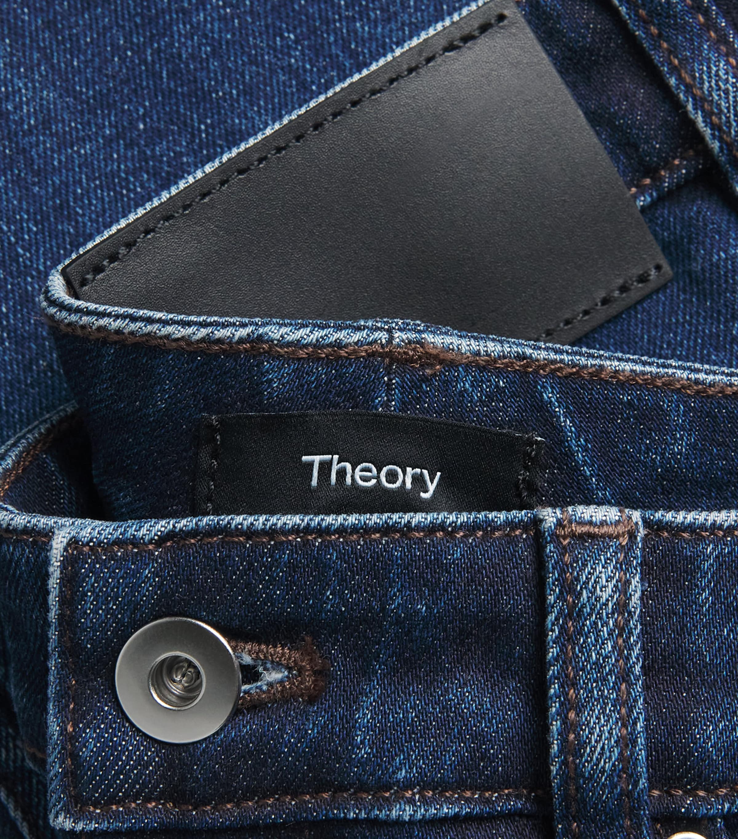 Theory Womens Straight Jeans Perfect Blue Image 6