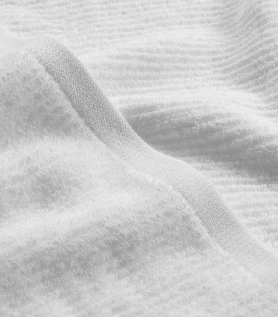 Organic Cotton Raya Body Towel (100cm x 180cm) WHITE Image 2