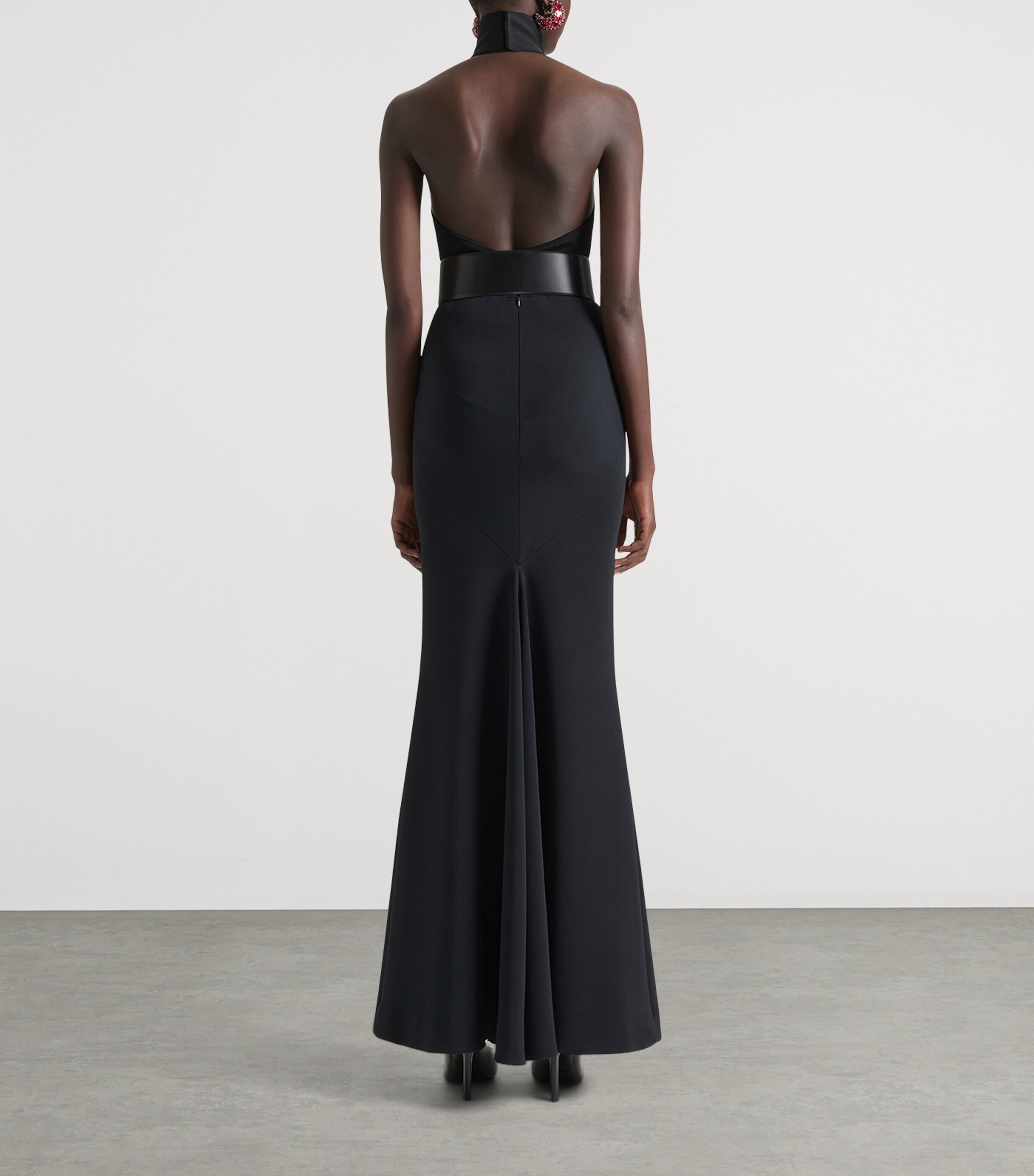 Kick-Back Maxi Skirt BLACK Image 3