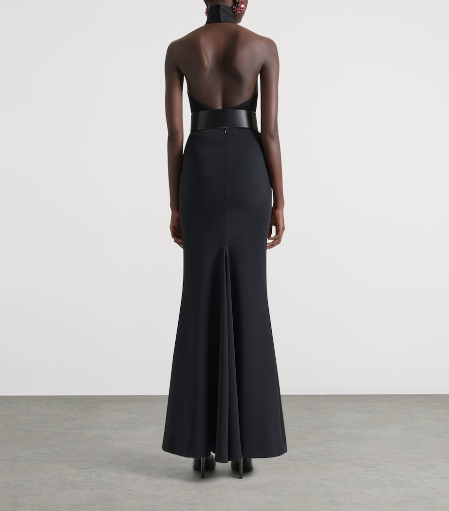 Kick-Back Maxi Skirt BLACK Image 3