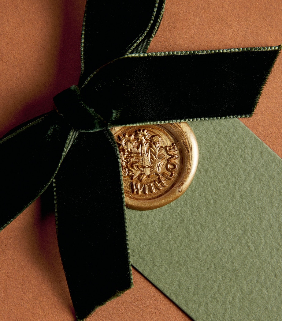 Lamler Waxed Card Tags (Set of 6) Green & Gold Image 2