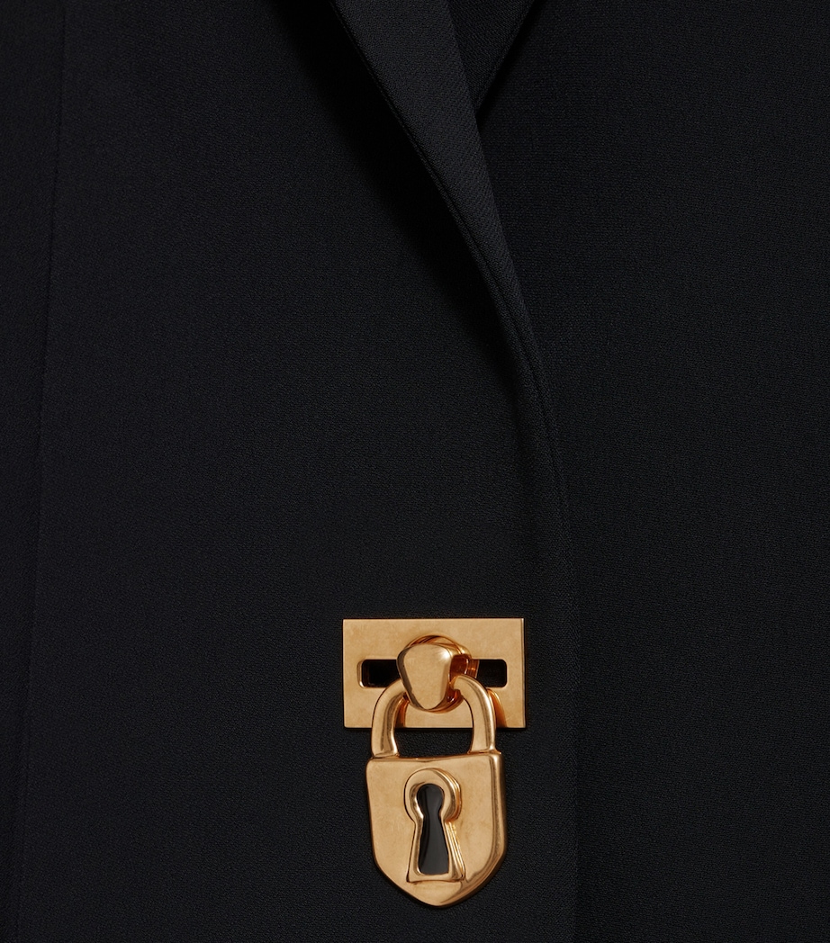 Schiaparelli Womens Padlock Blazer Black Image 3