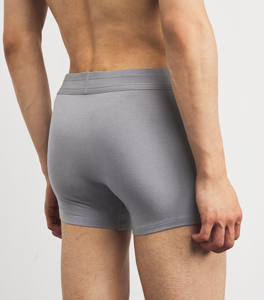 Logo-Waist Trunks (Pack of 3) STONE GREY Image 3